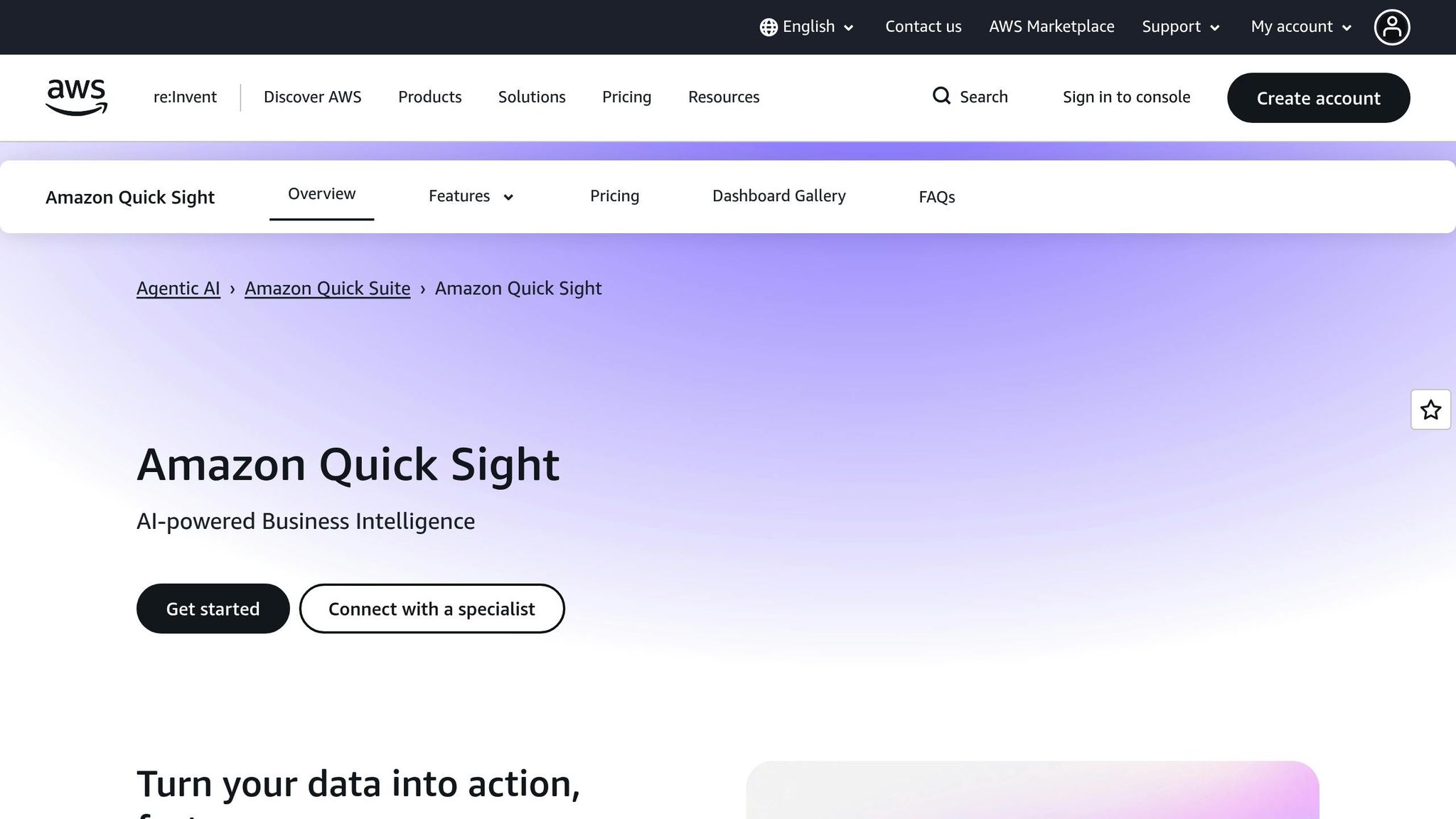 AWS QuickSight