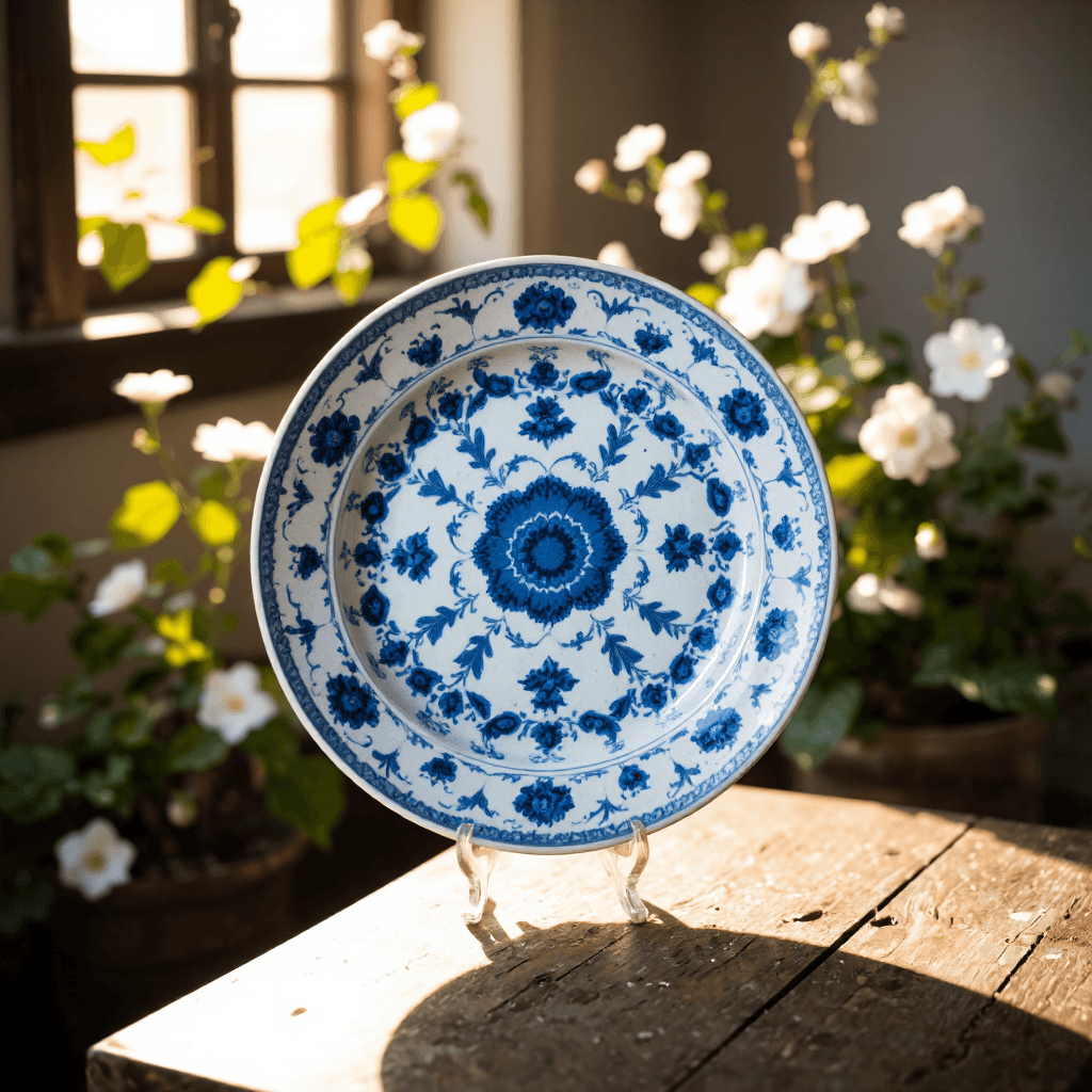 product photography of decorative plate
