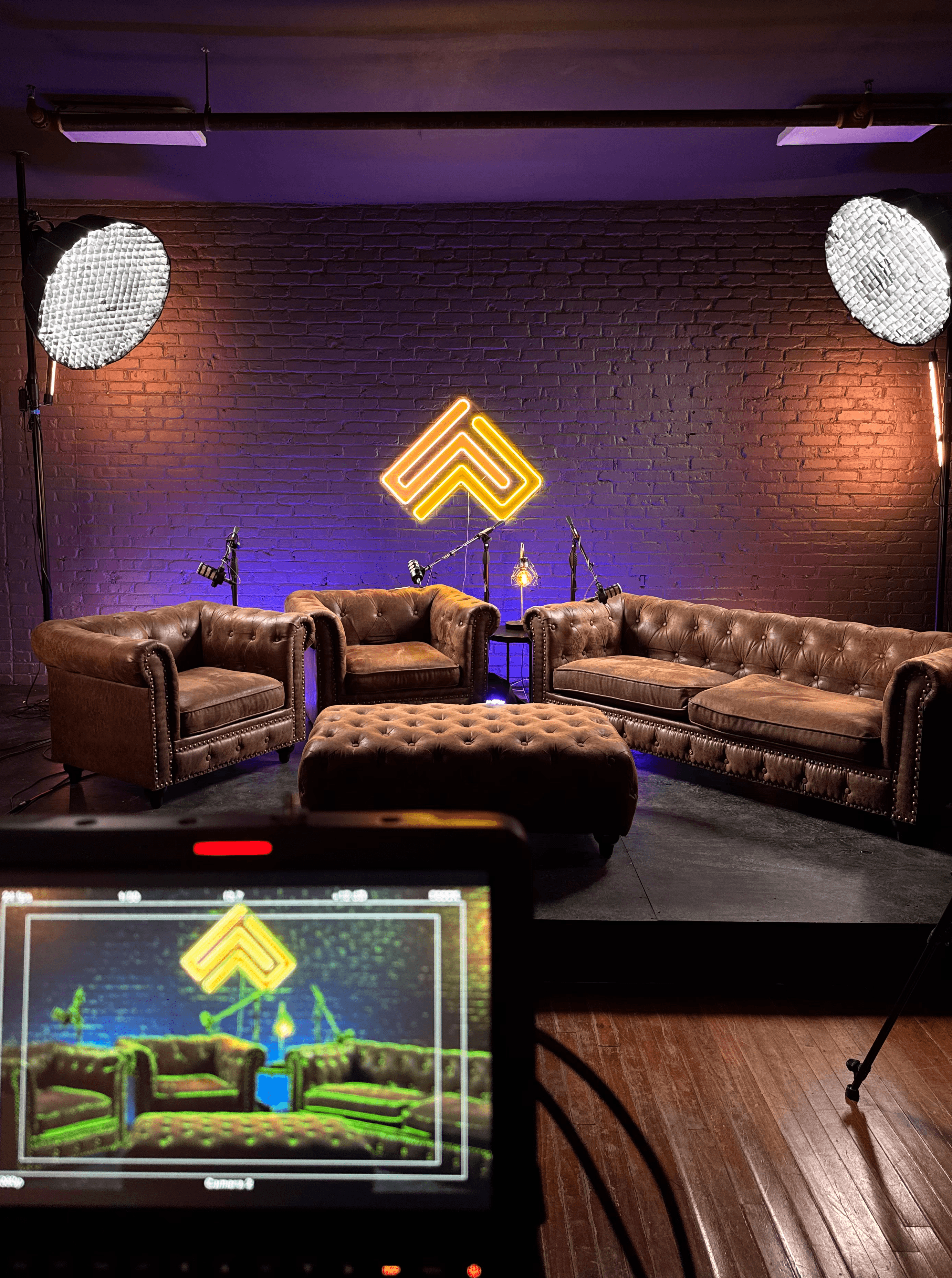 image of stage in studio at Sophos