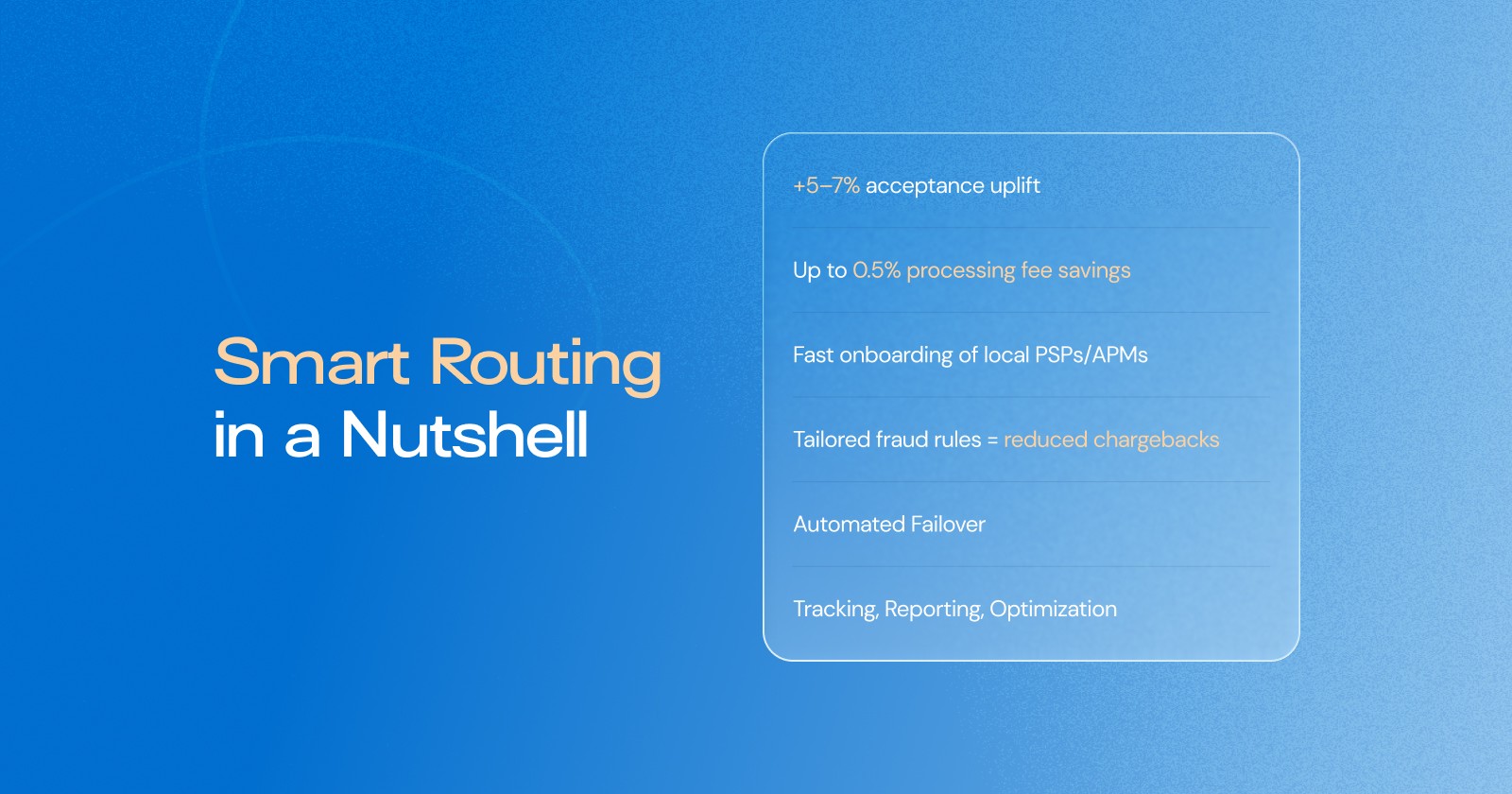 Intelligent Routing