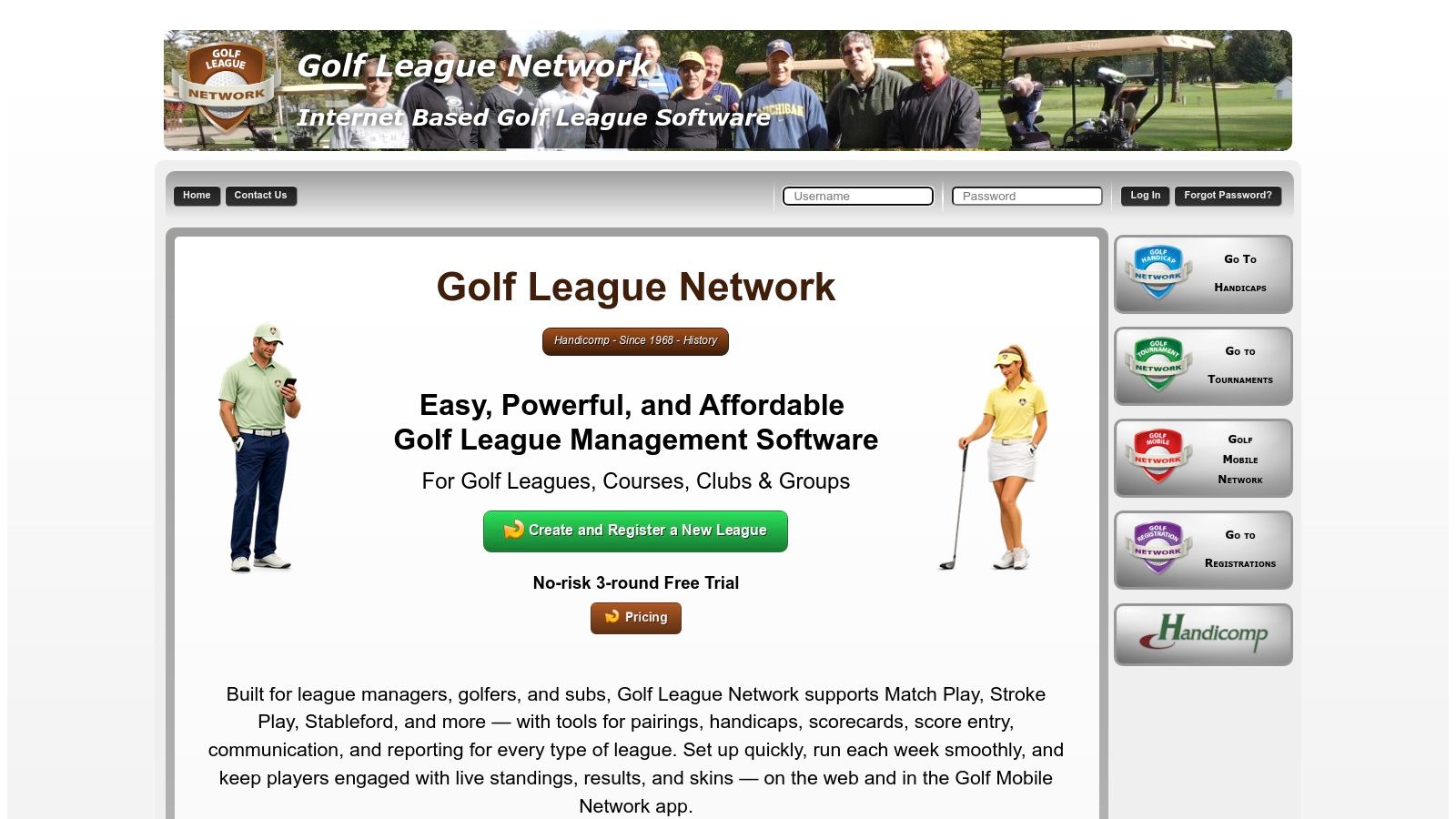 Golf League Network (Handicomp)