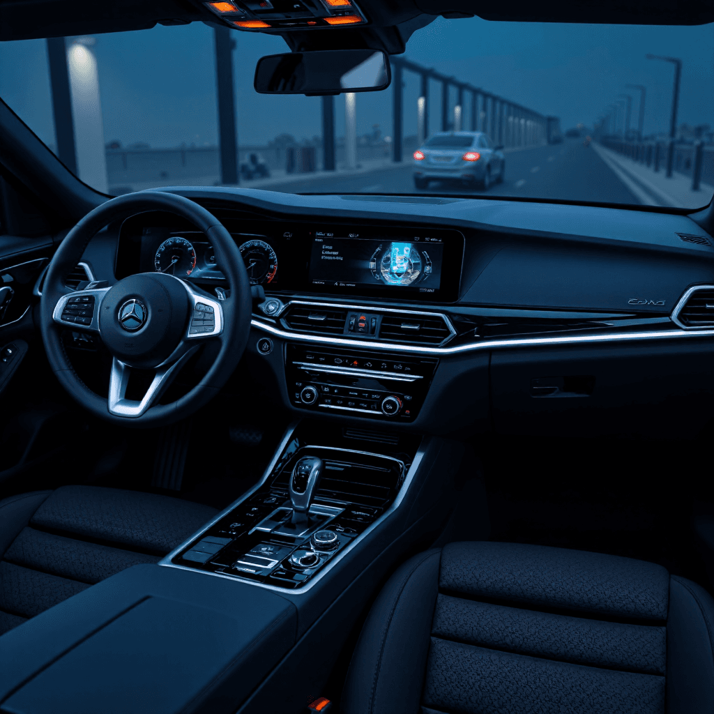 product photography of car screen