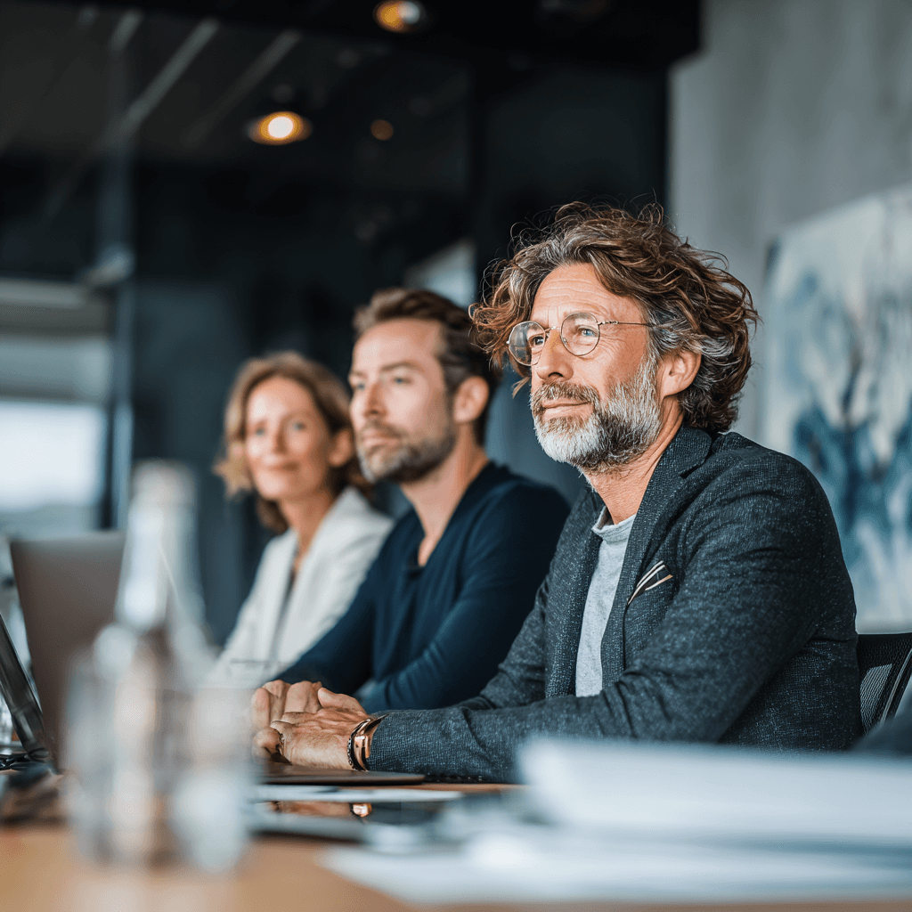Team having conversations inside the coworking space