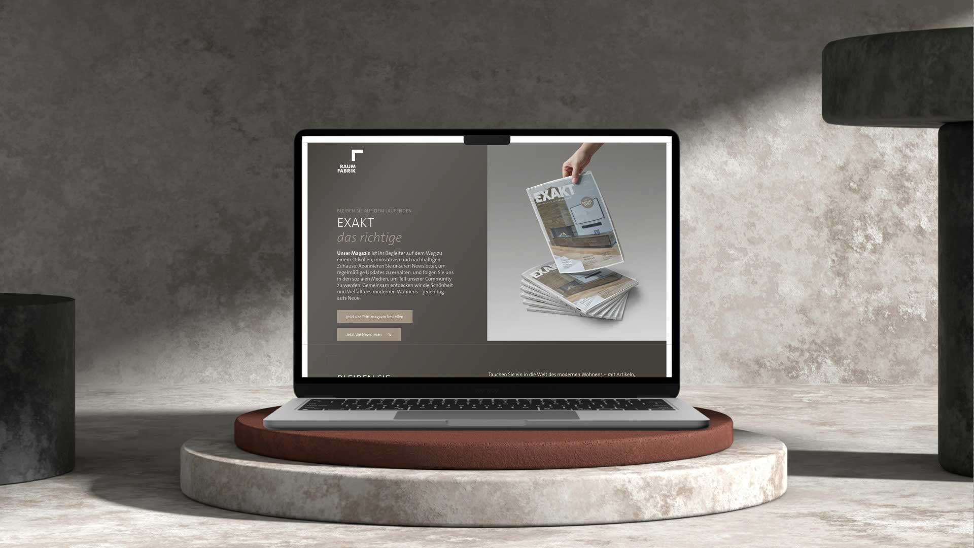 Blogseite Architektur, Handwerk und Projektsteuerung in visueller Balance