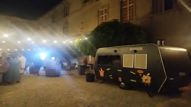 La Toré Pizza lors d'un événement au château de Luc-Sur-Orbieu.