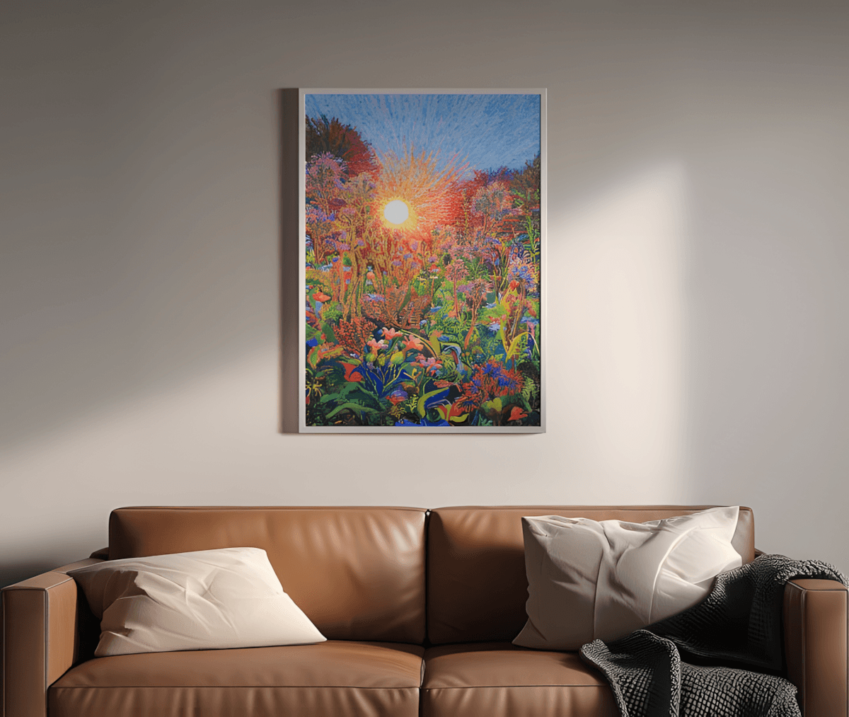 premium art poster and canvas prints, with originals available, from QART , of the artwork " In the summer garden "