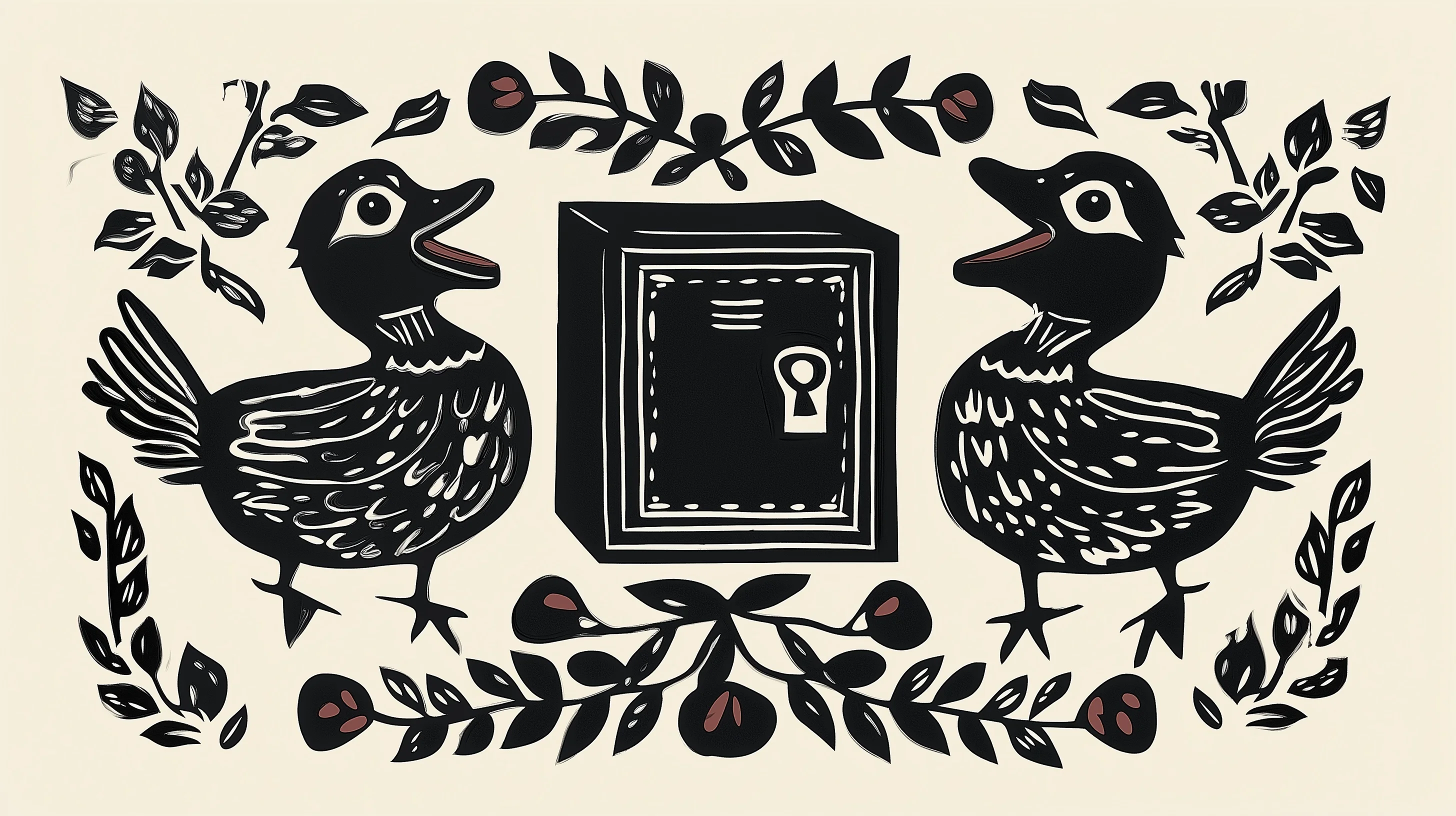 The singing duck and a safe