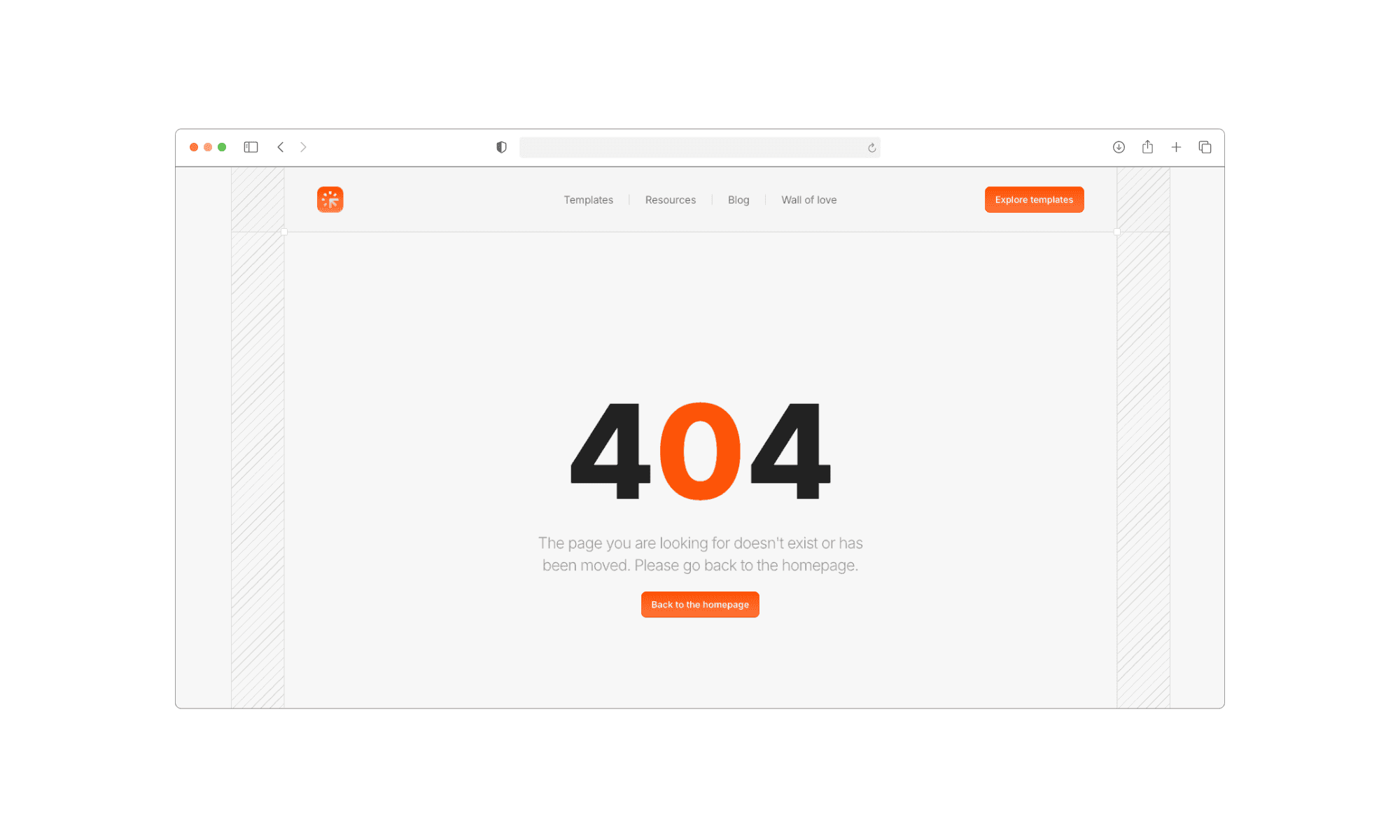 custom 404 page built in Framer