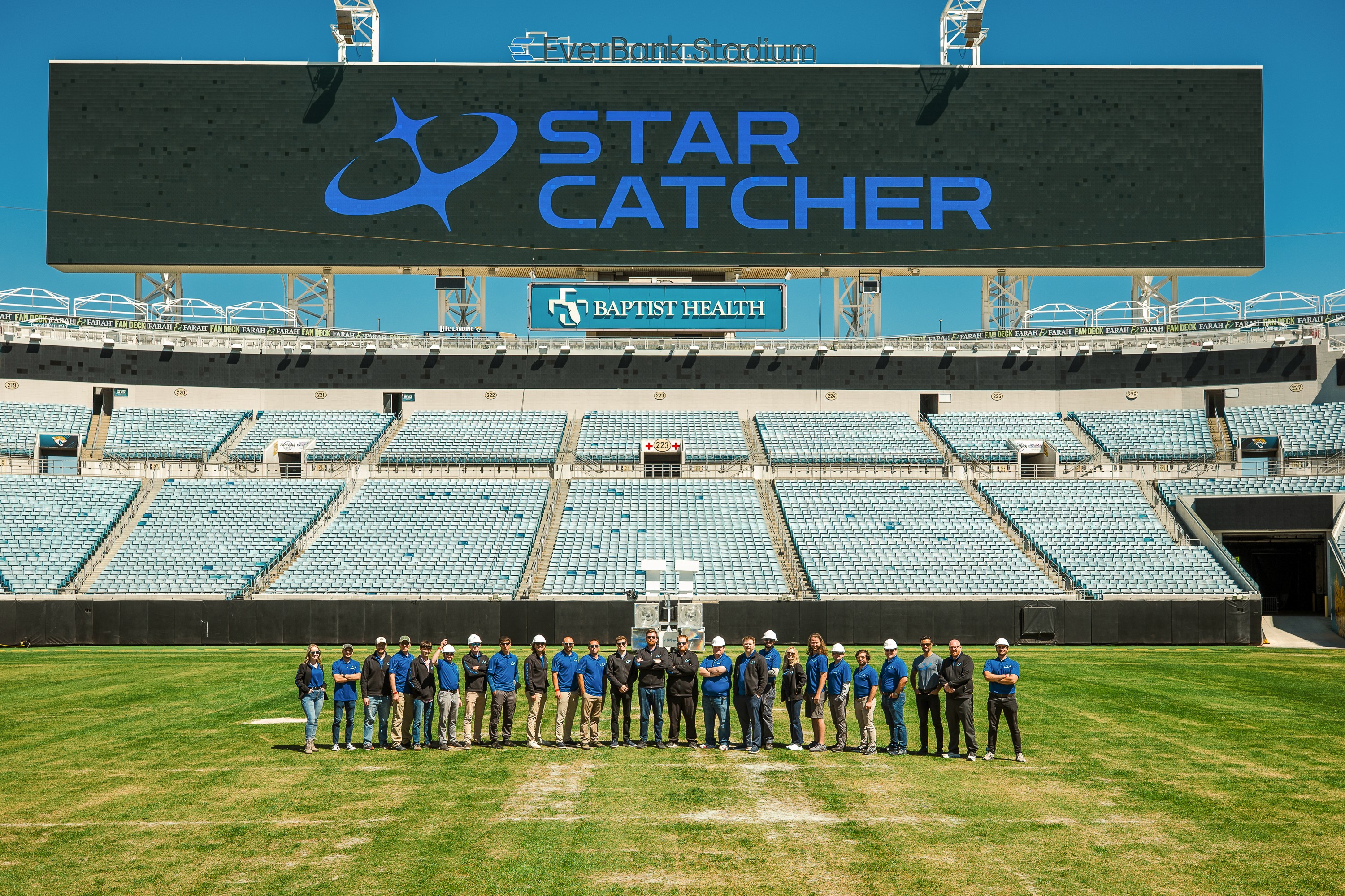 Star Catcher team at EverBank stadium for first end-to-end technology demonstration of power beaming system