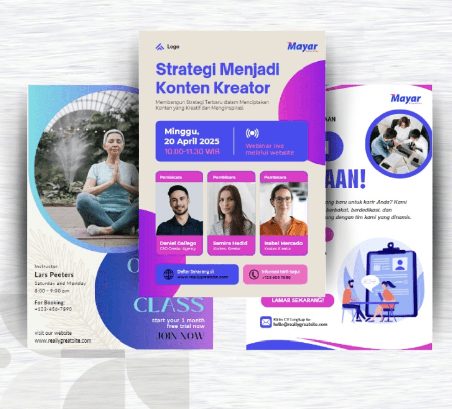 templat flyer canva