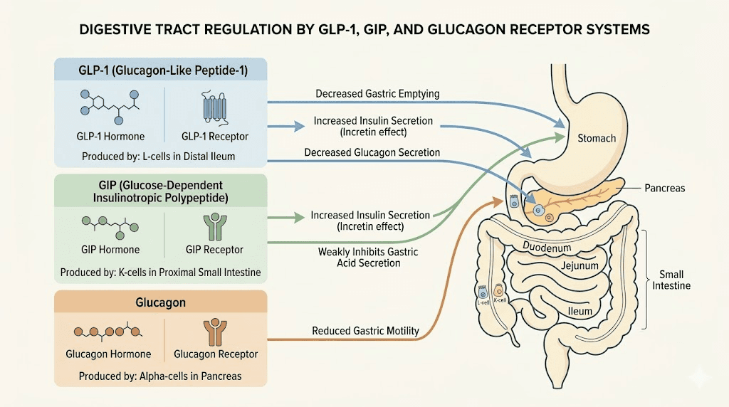 How retatrutide triple agonist mechanism affects the digestive system