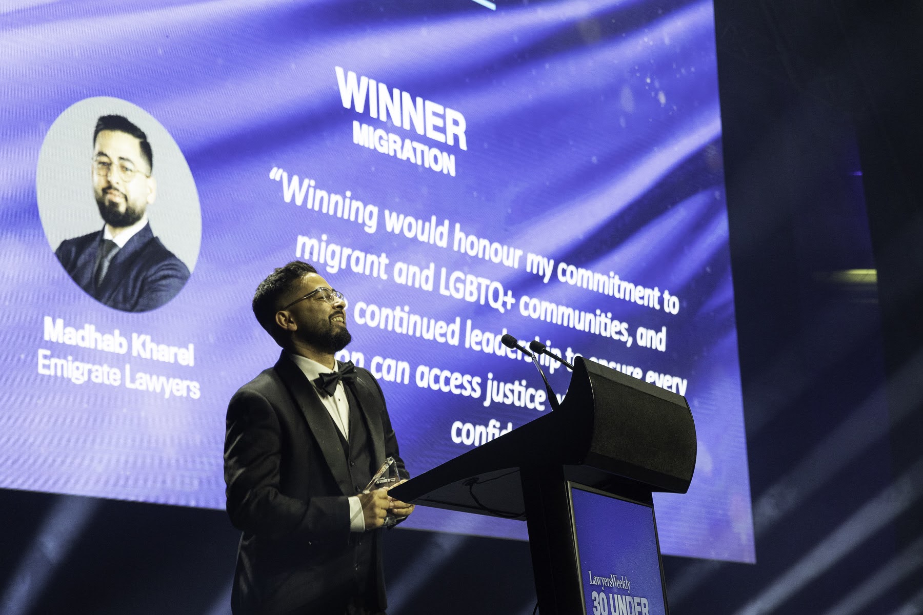 Madhab Kharel award winning partner visa lawyer in Australia