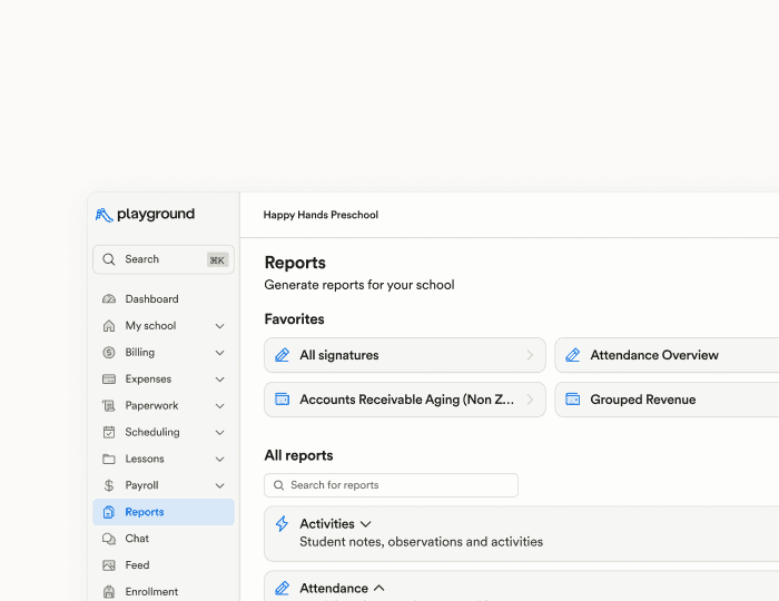 Favorite reports