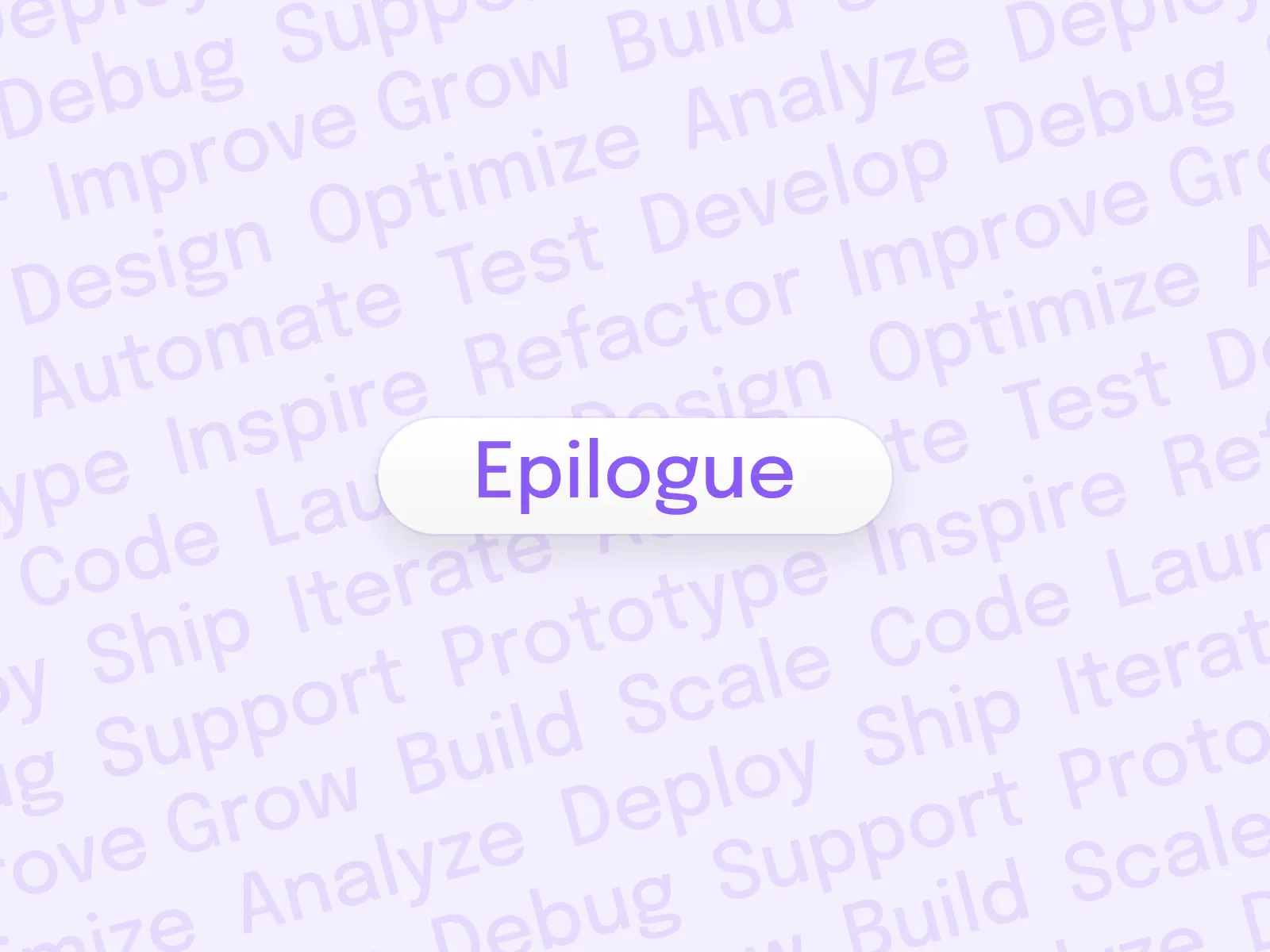 Epilogue font preview with 3D soft UI button on light background with tech terms