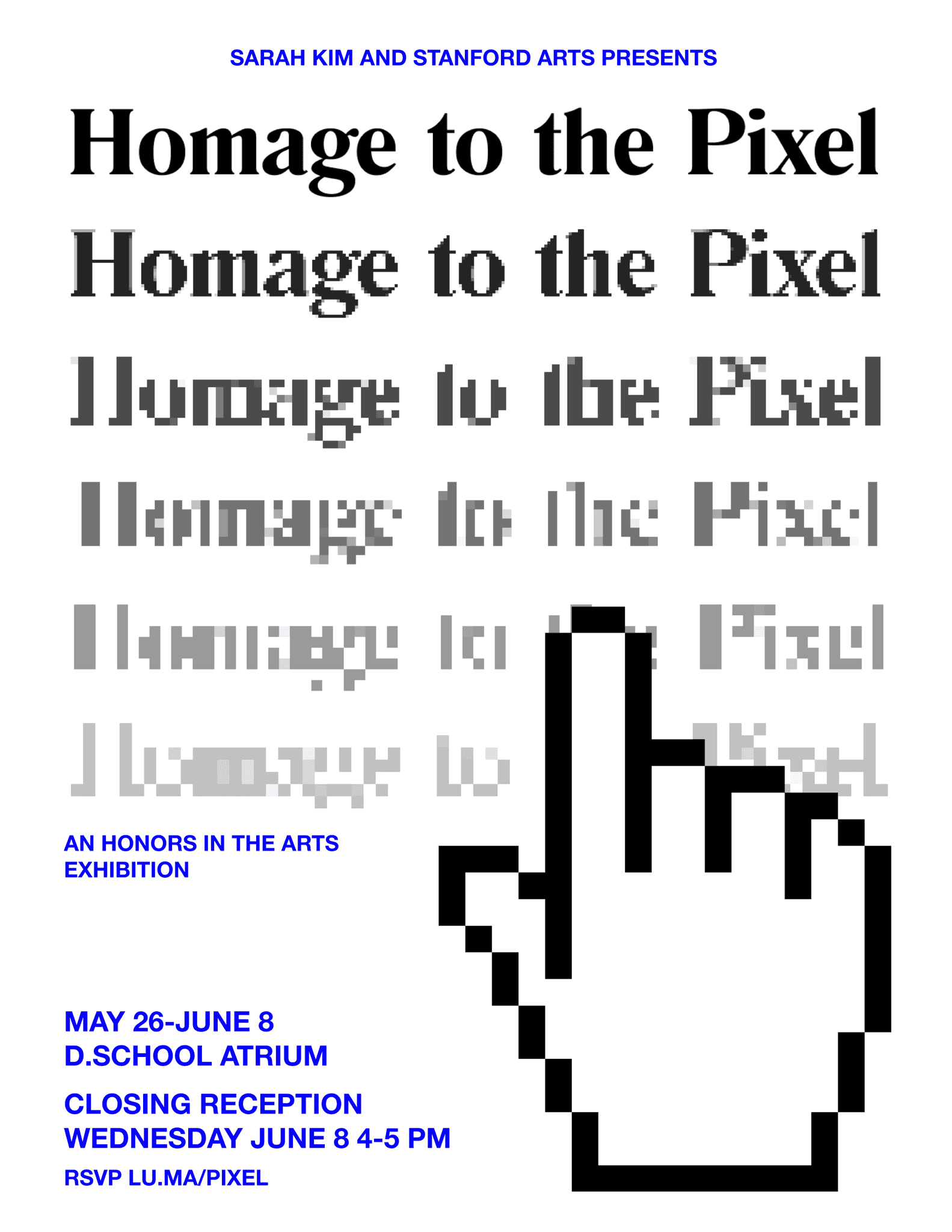 Homage to the Pixel poster