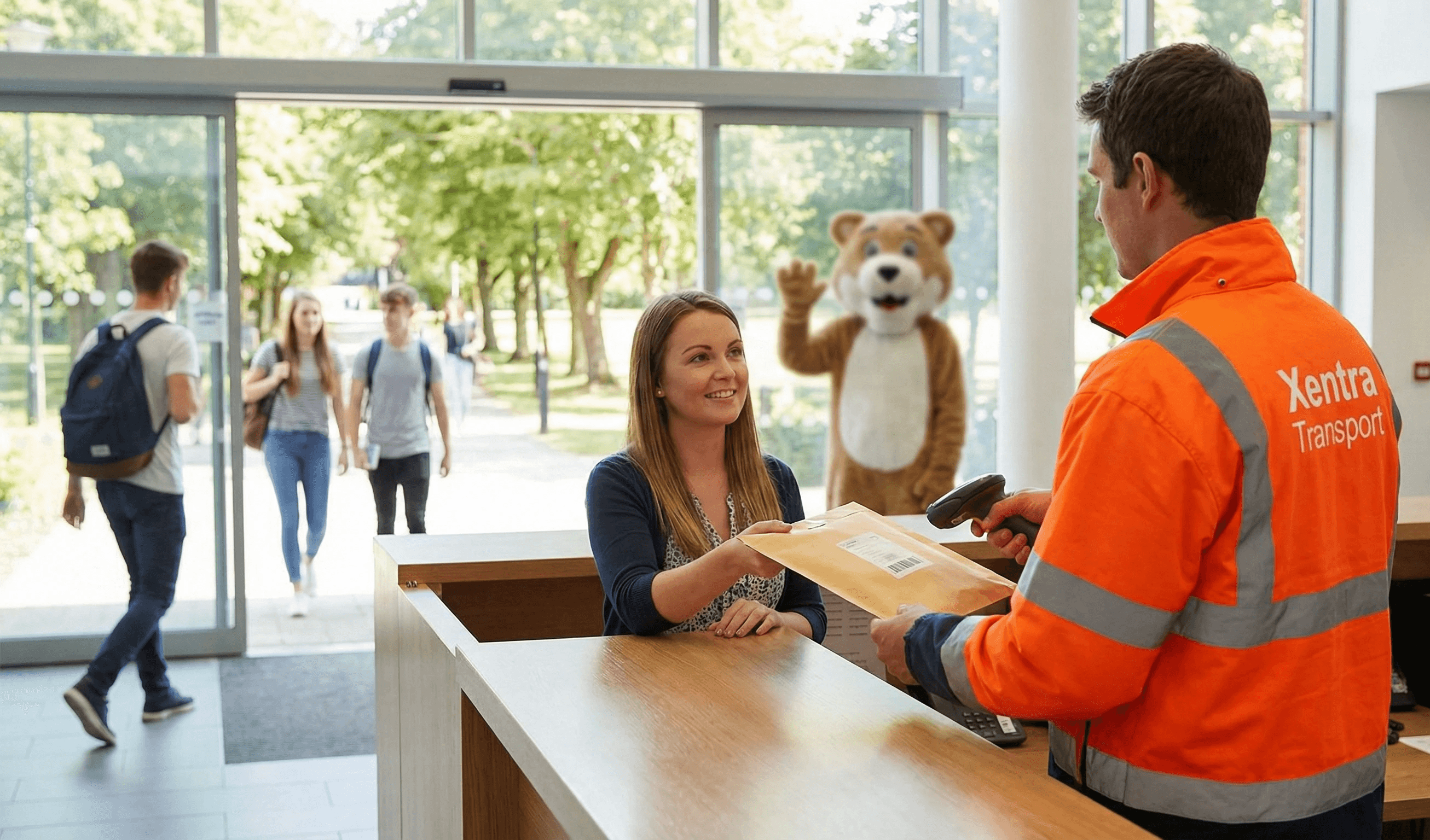 courier delivers o schools and universities