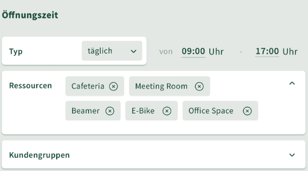 <<<in der Software sind Ressourcen und Informationen zur Verfügbarkeit transparent ersichtlich.