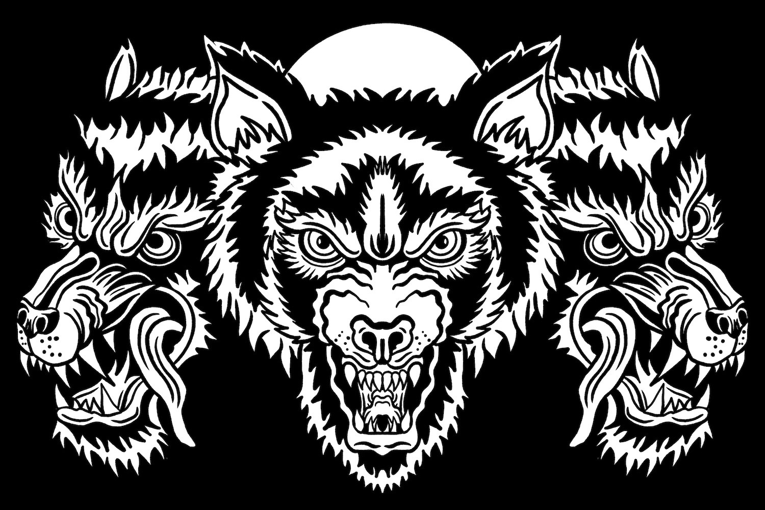 Lobos carpet illustration