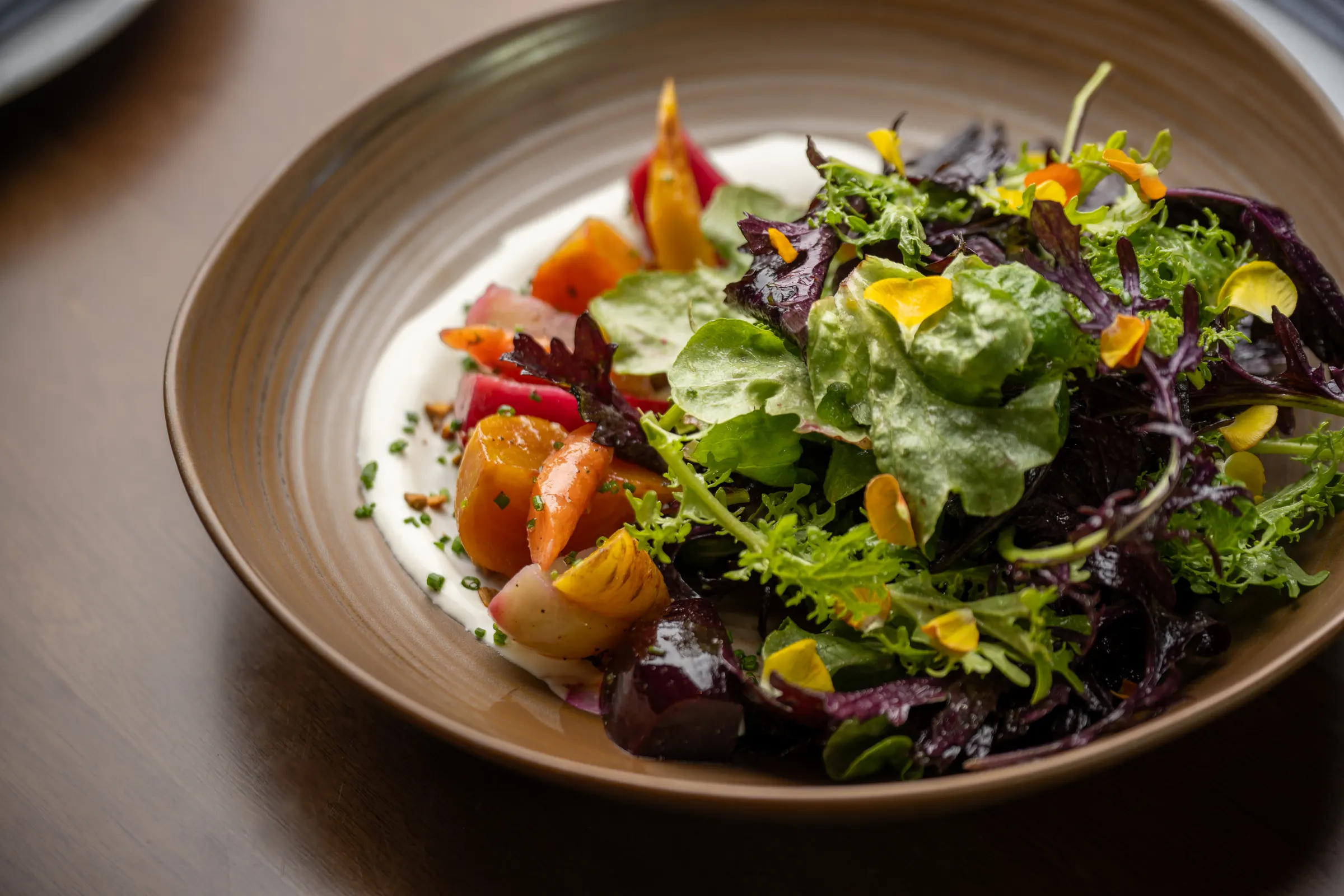 Roasted root vegetable salad at FYR Short North