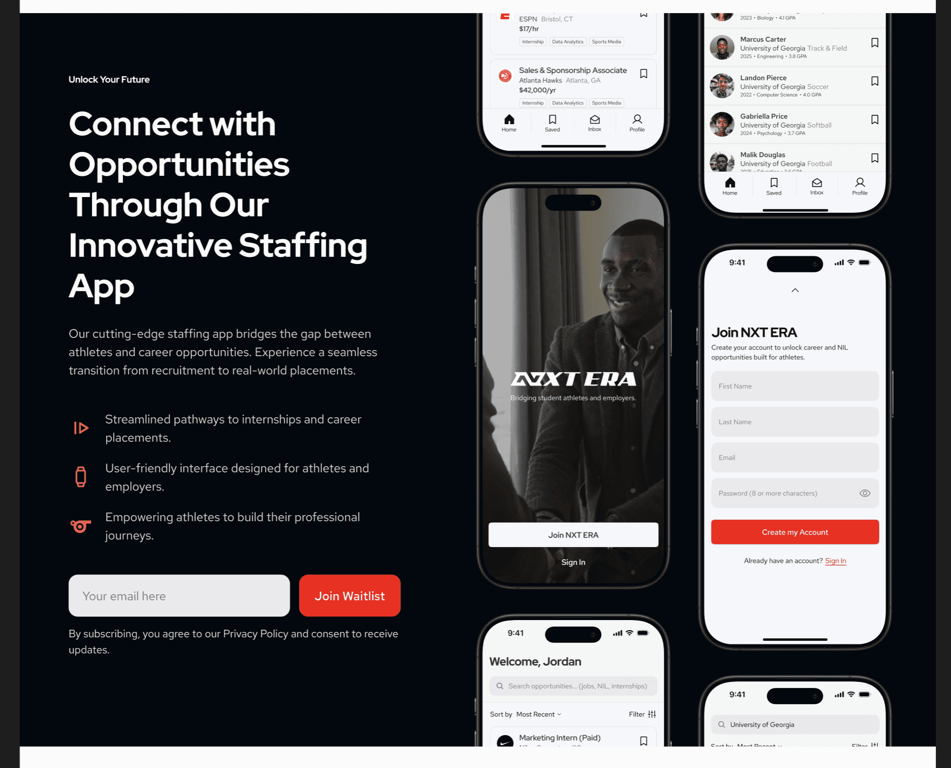 Section to advertise app