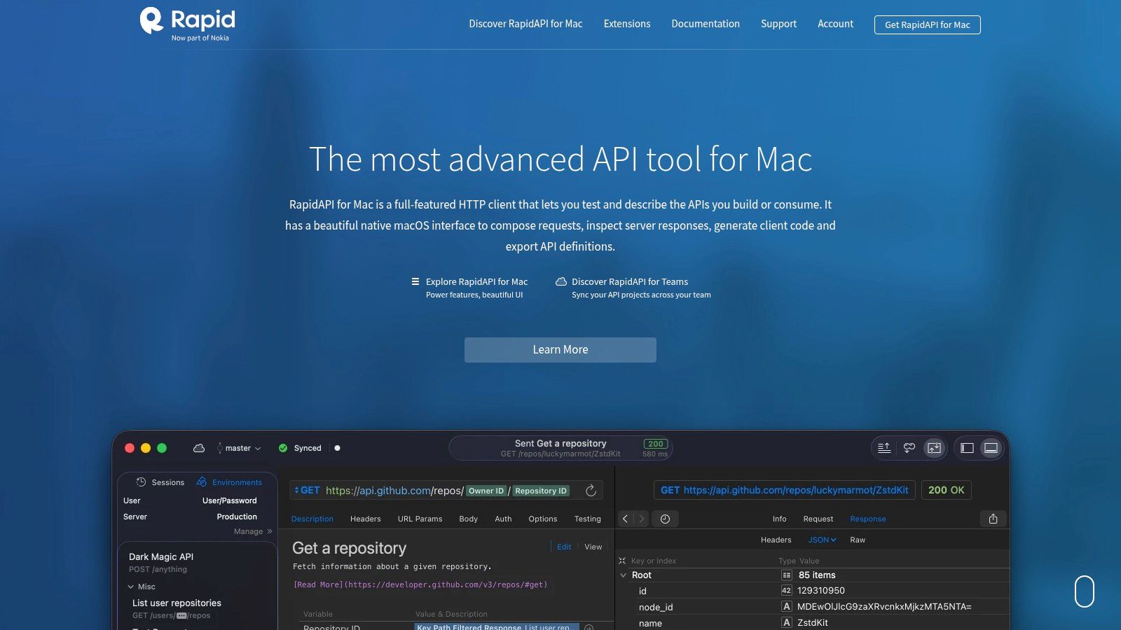 Paw (RapidAPI for Mac)