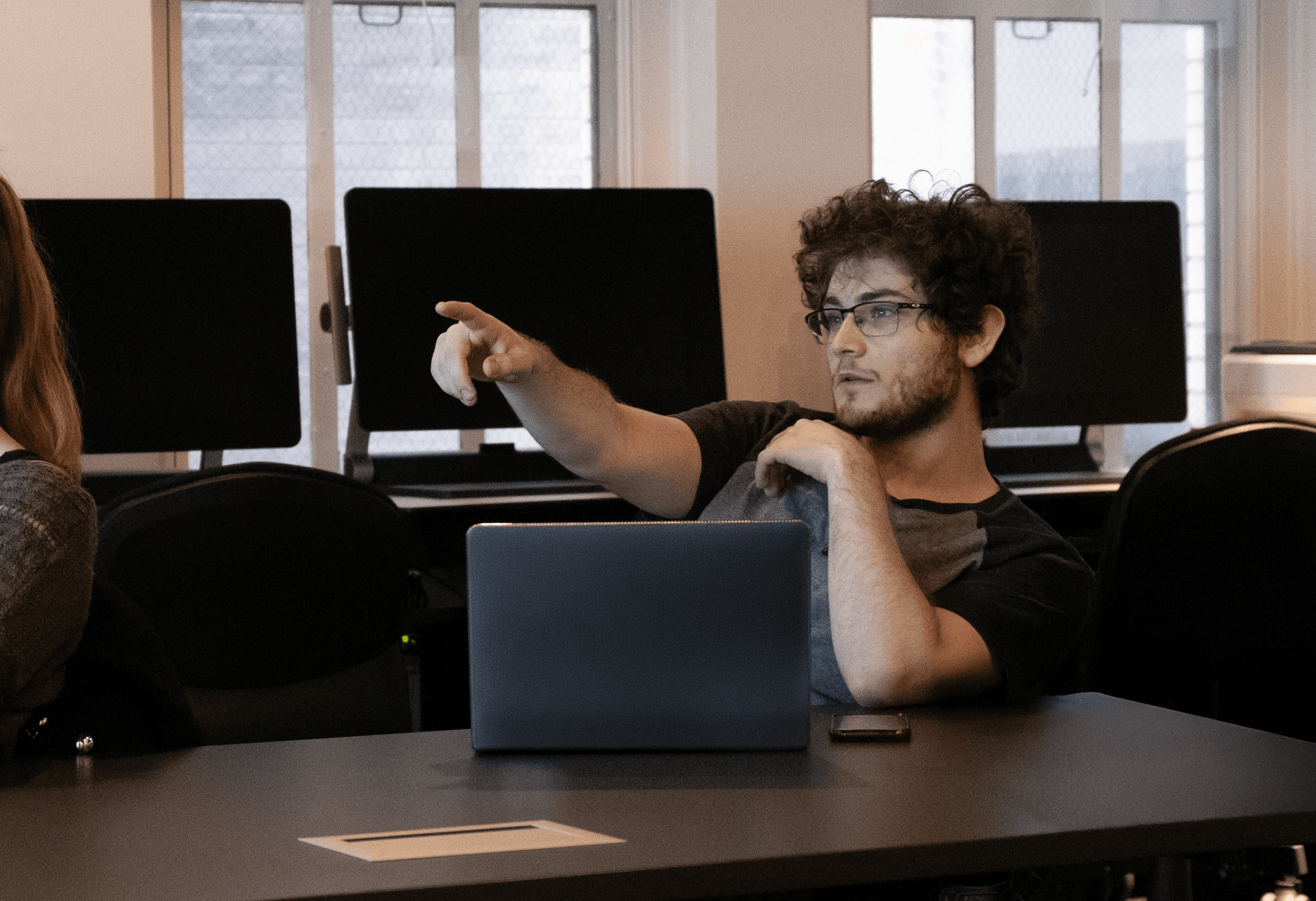 Michael Carter in a dark background