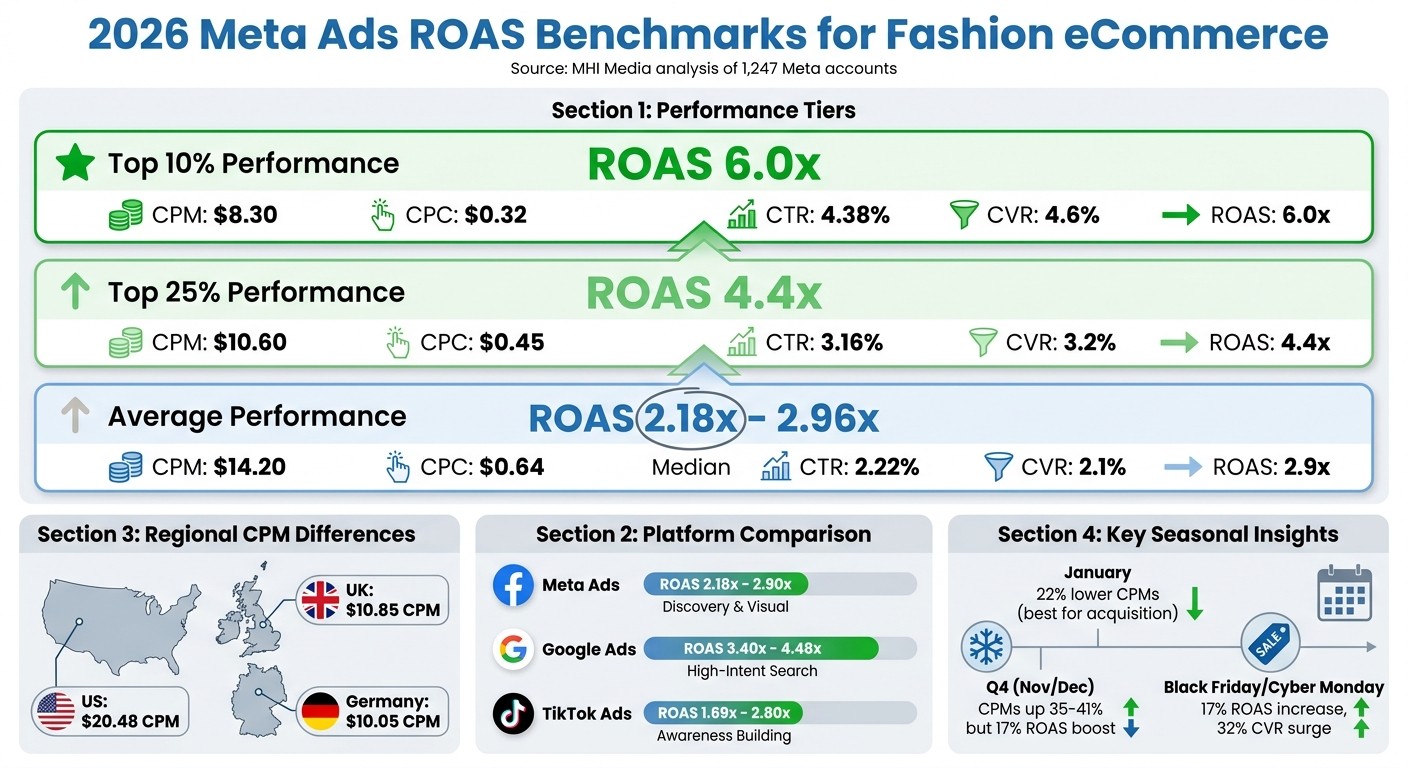 2026 Fashion eCommerce Meta Ads ROAS Benchmarks and Performance Tiers