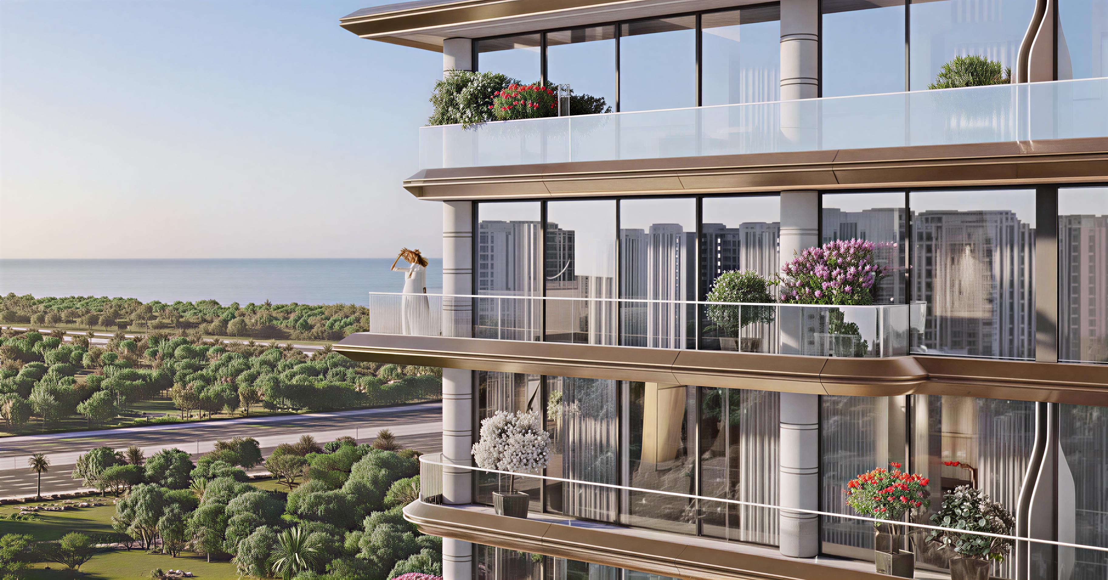 241 Waterside in Dubai Islands, a newly constructed apartment building with modern aesthetics and amenities.