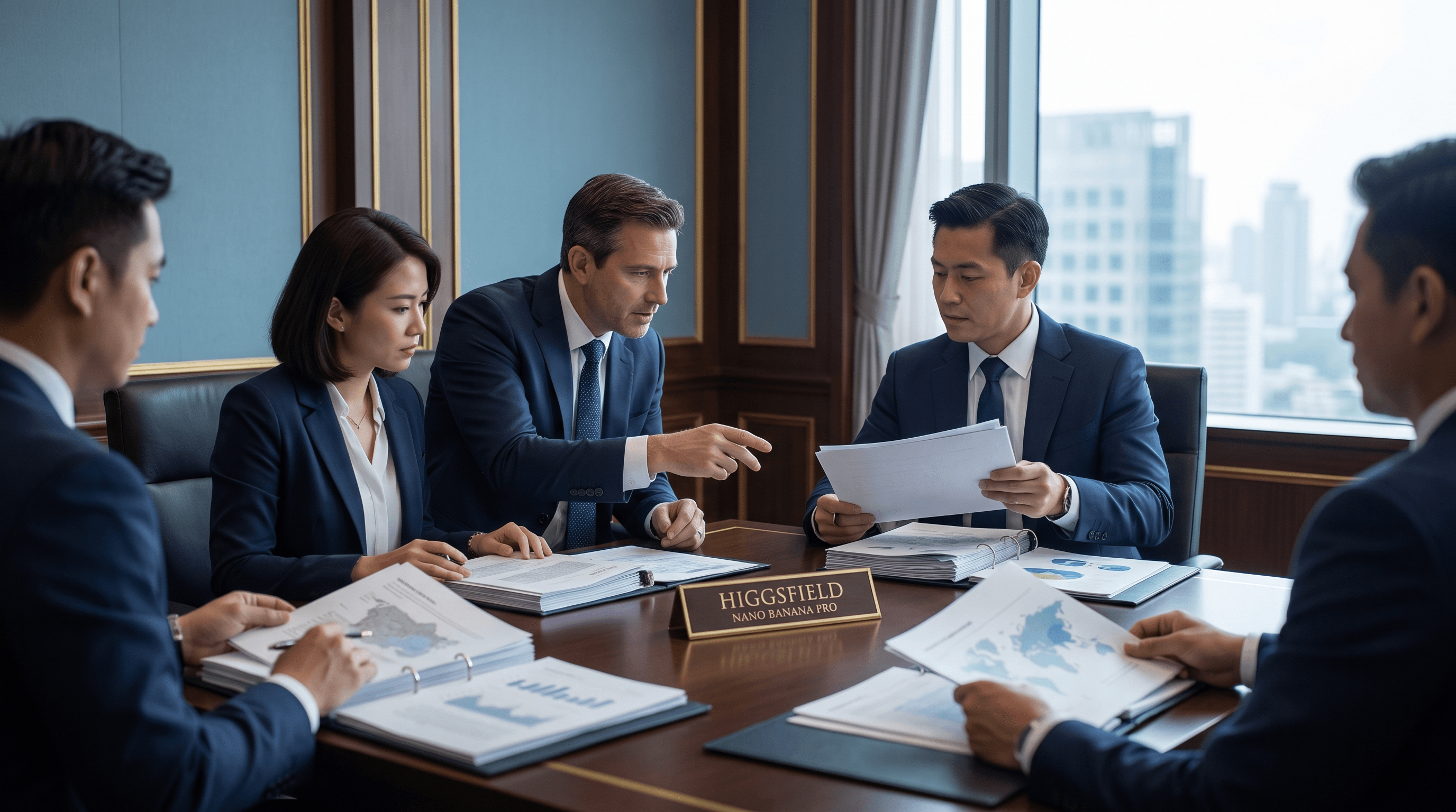 Advisors reviewing logistics supplier access pathways.