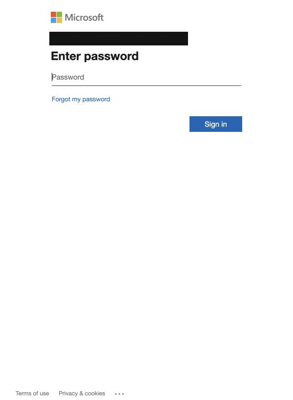 Microsoft sign-in
