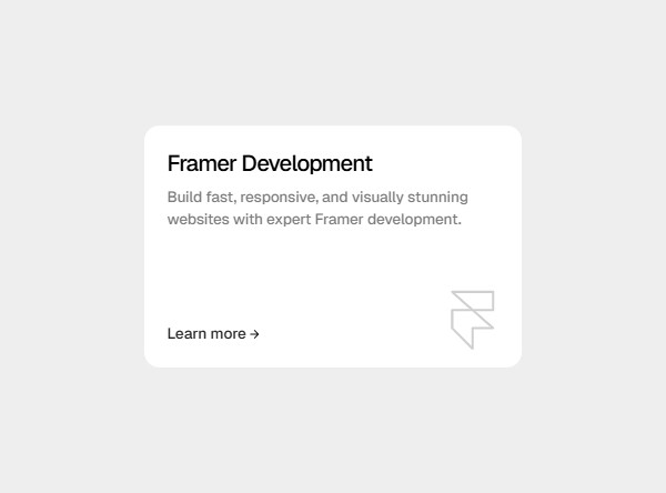 Framer Service Component