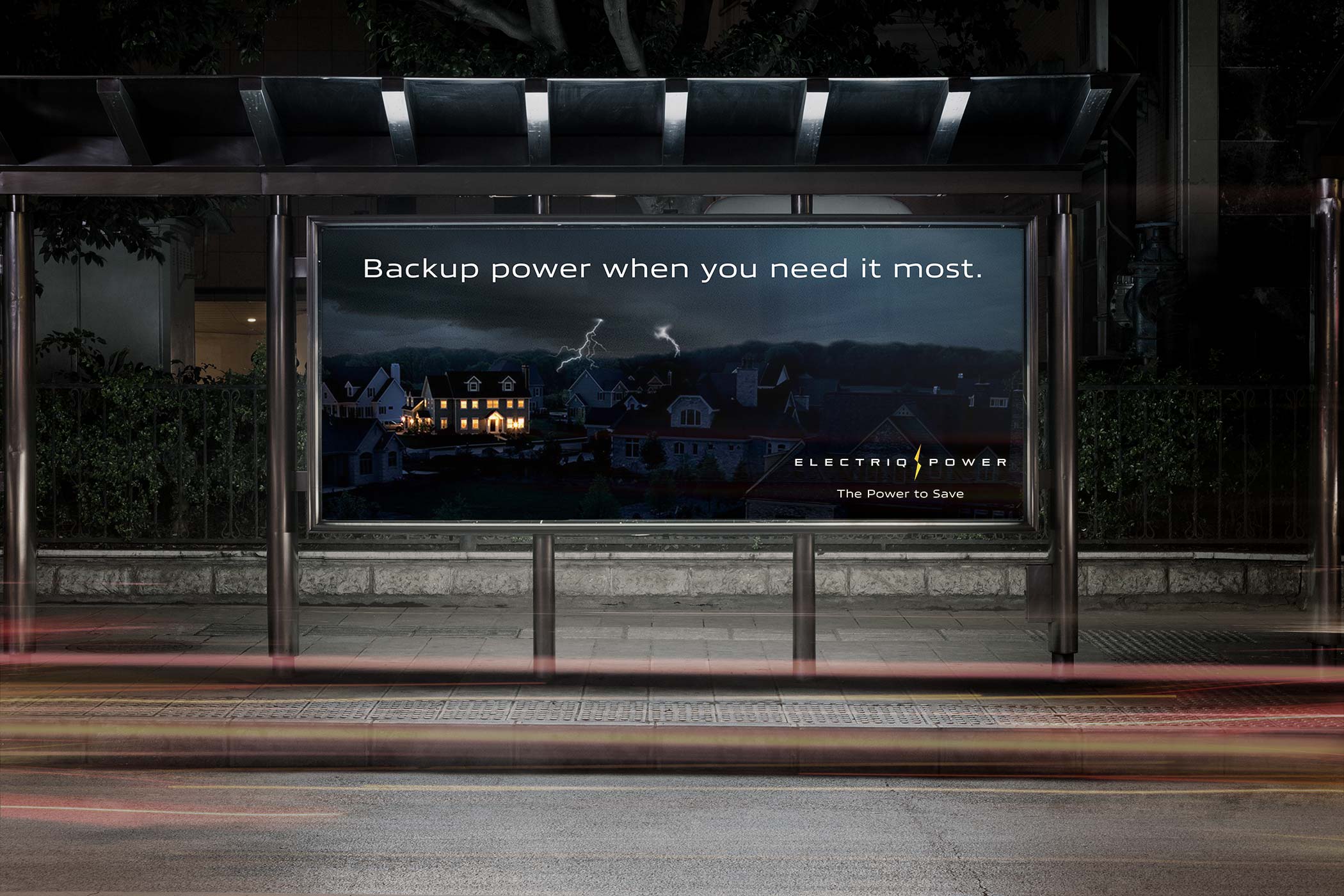 Electriq Power street billboard