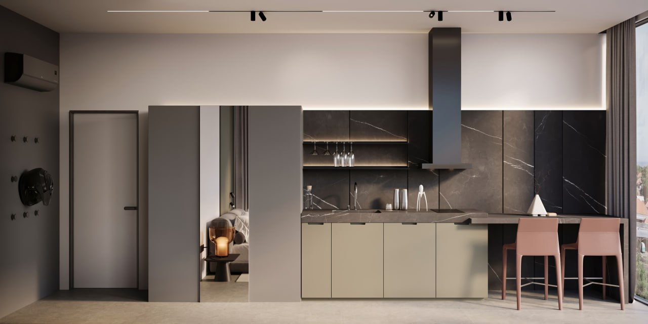 Studio apartment in XO Pandawa on the 2nd floor