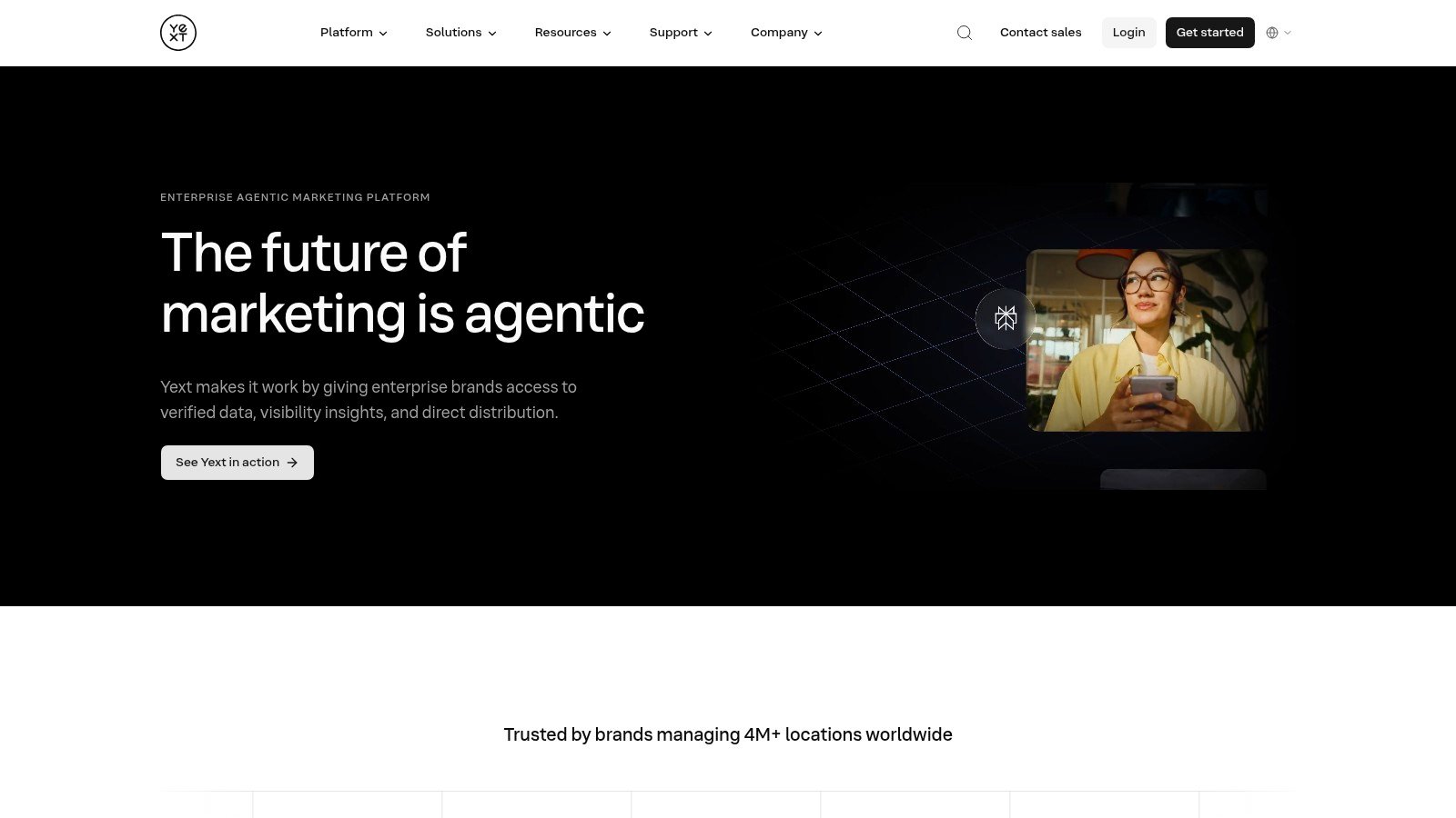Yext website screenshot