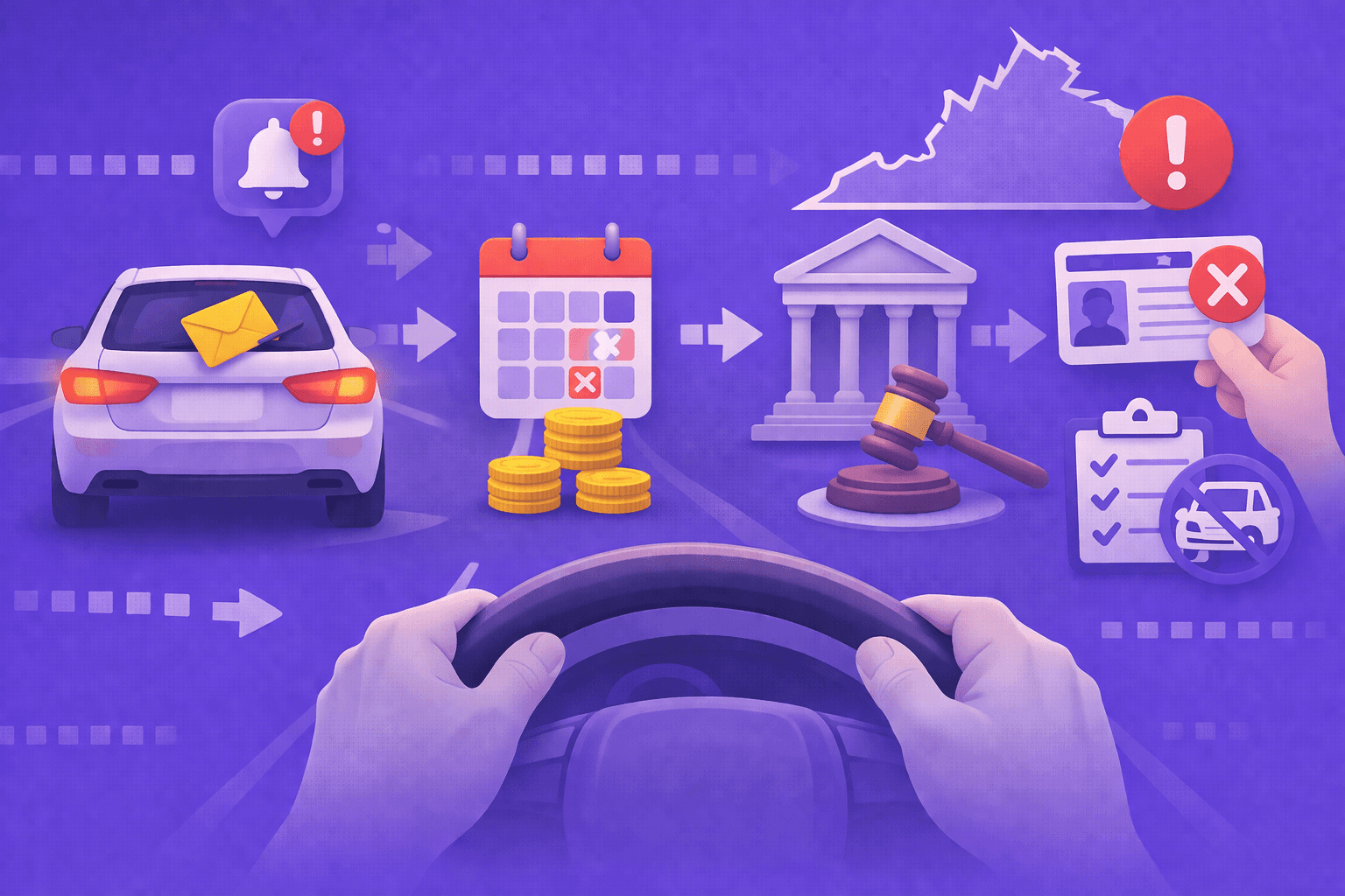 What Happens If You Don't Pay a Traffic Ticket in Virginia