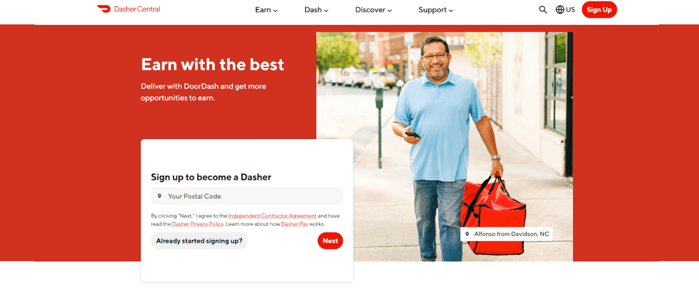 Doordash example