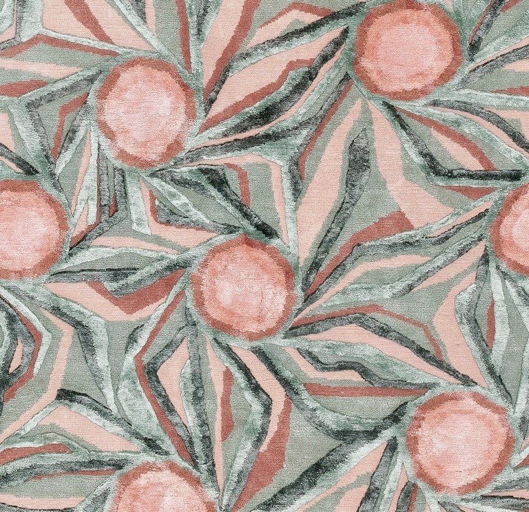 Cocarde handwoven contemporary luxury rug by Illulian - MateriaVita