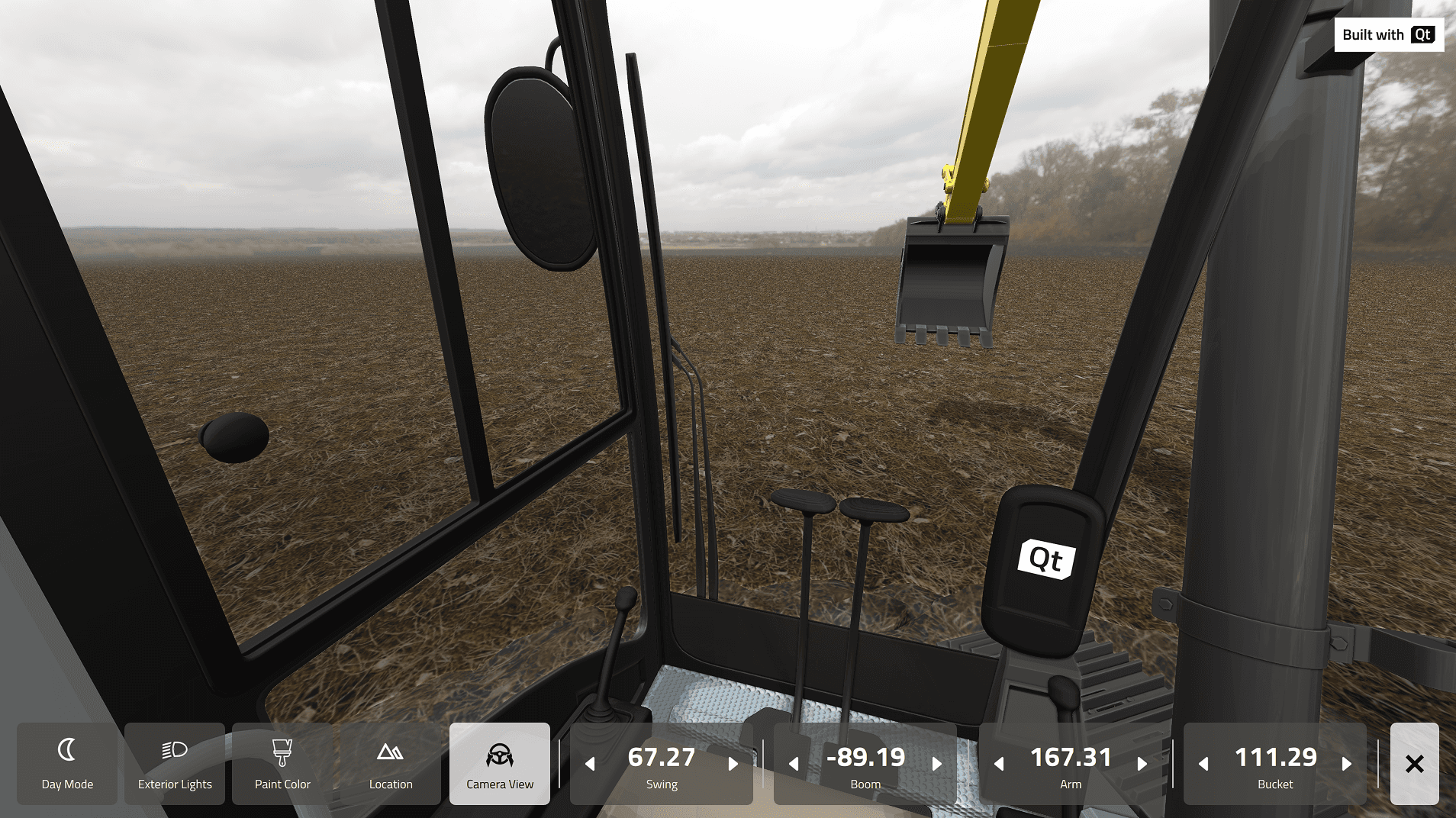 Tablet showing Bloomy UI