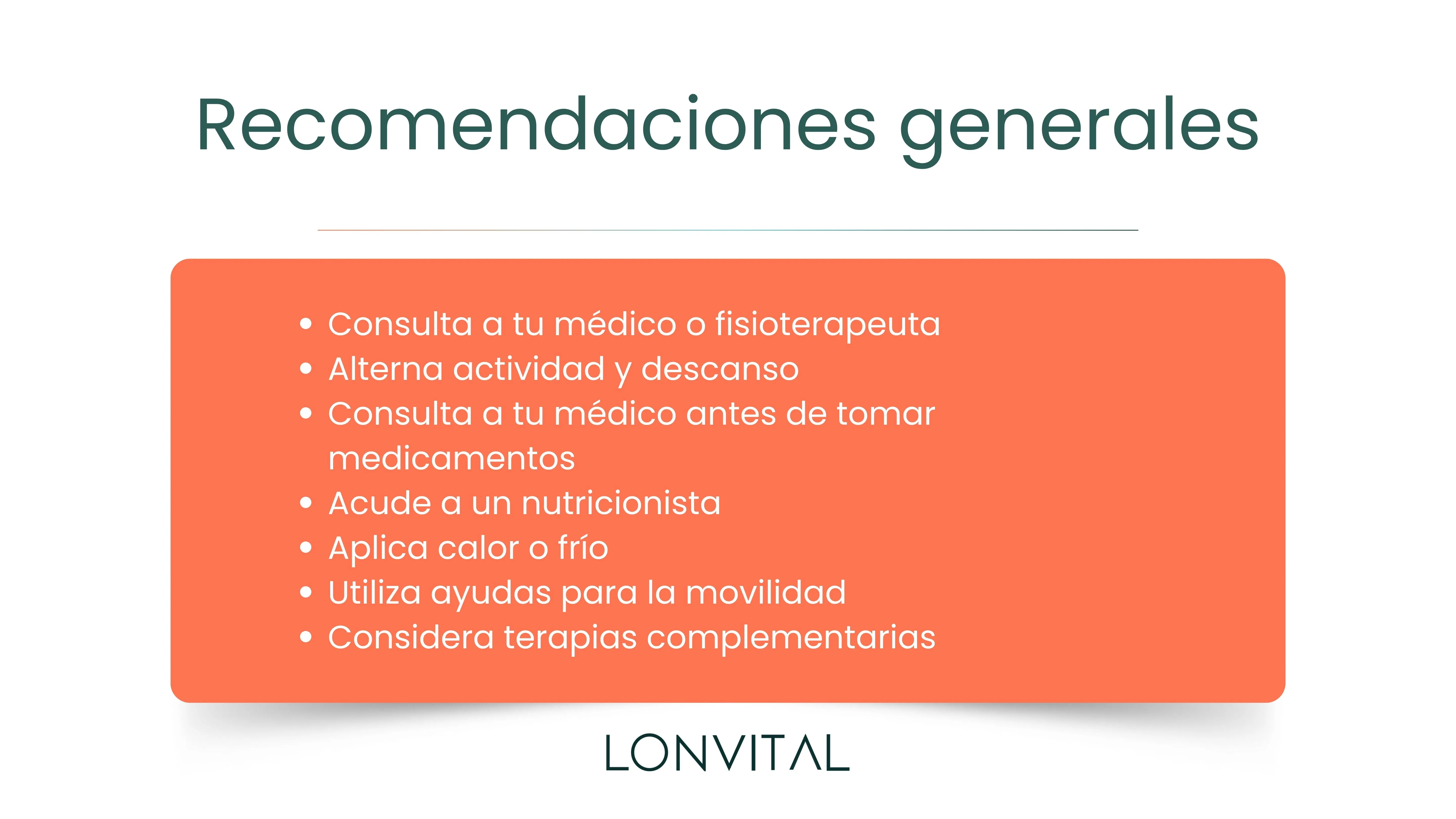 Recomendaciones generales