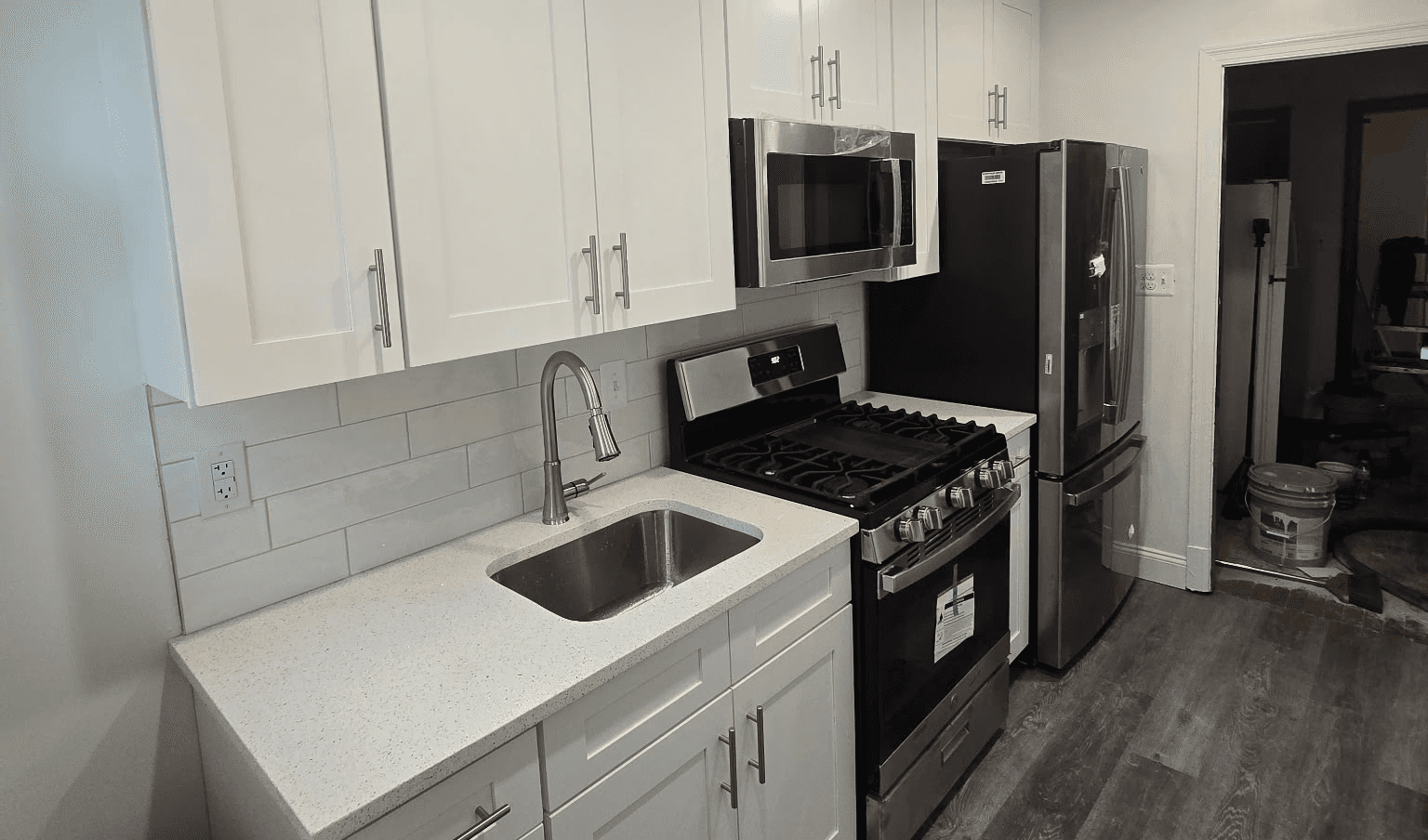 Low angle view of building against clear blue sky