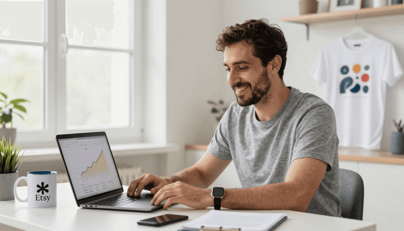 realistic ways to make money online with Etsy print on demand