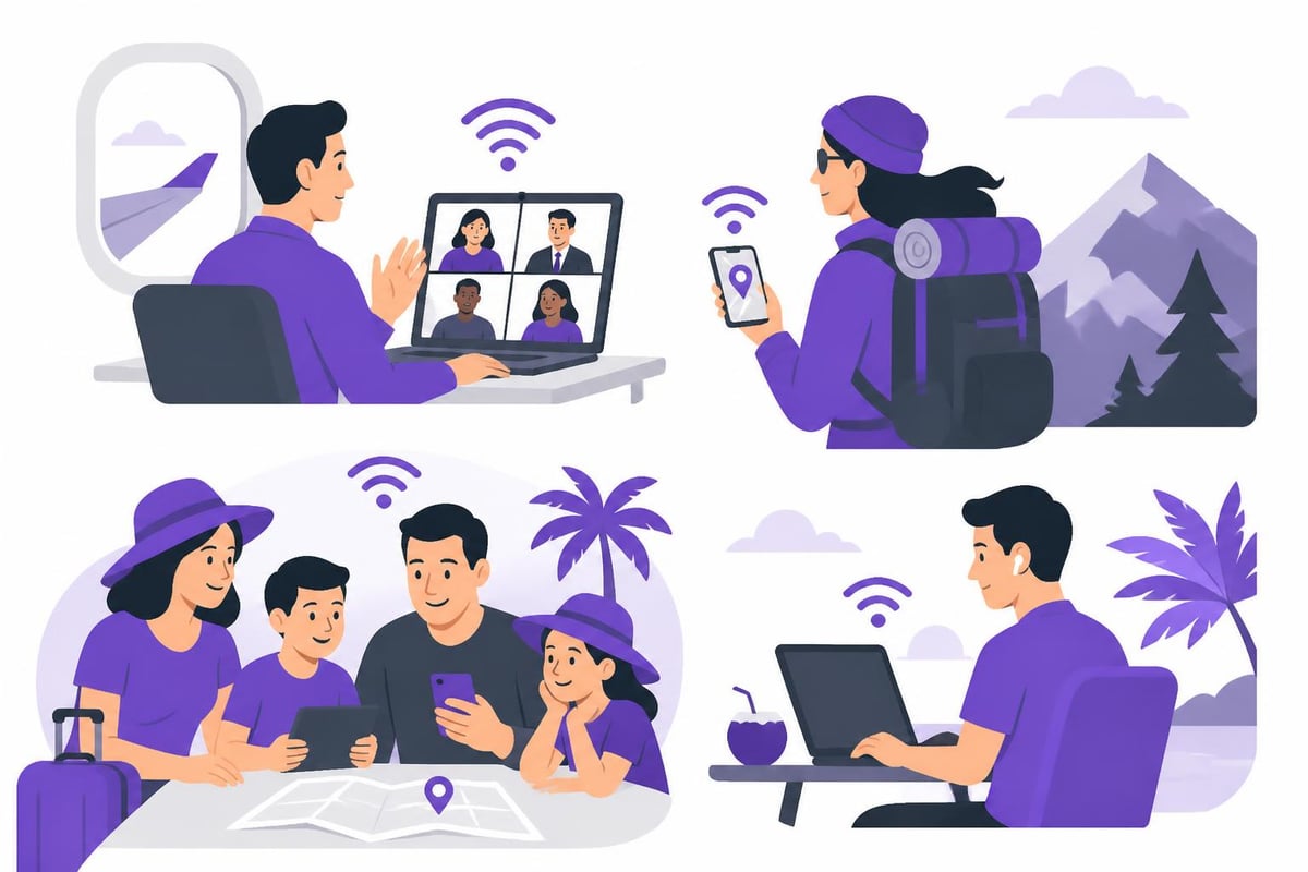 E travel usage scenarios