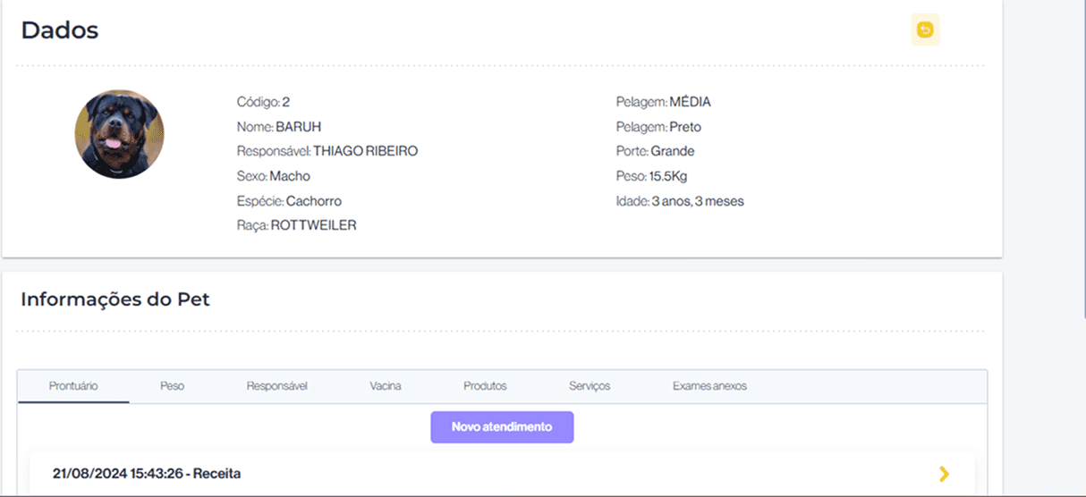 Tela do gerenciador de assinaturas do Docnuvem