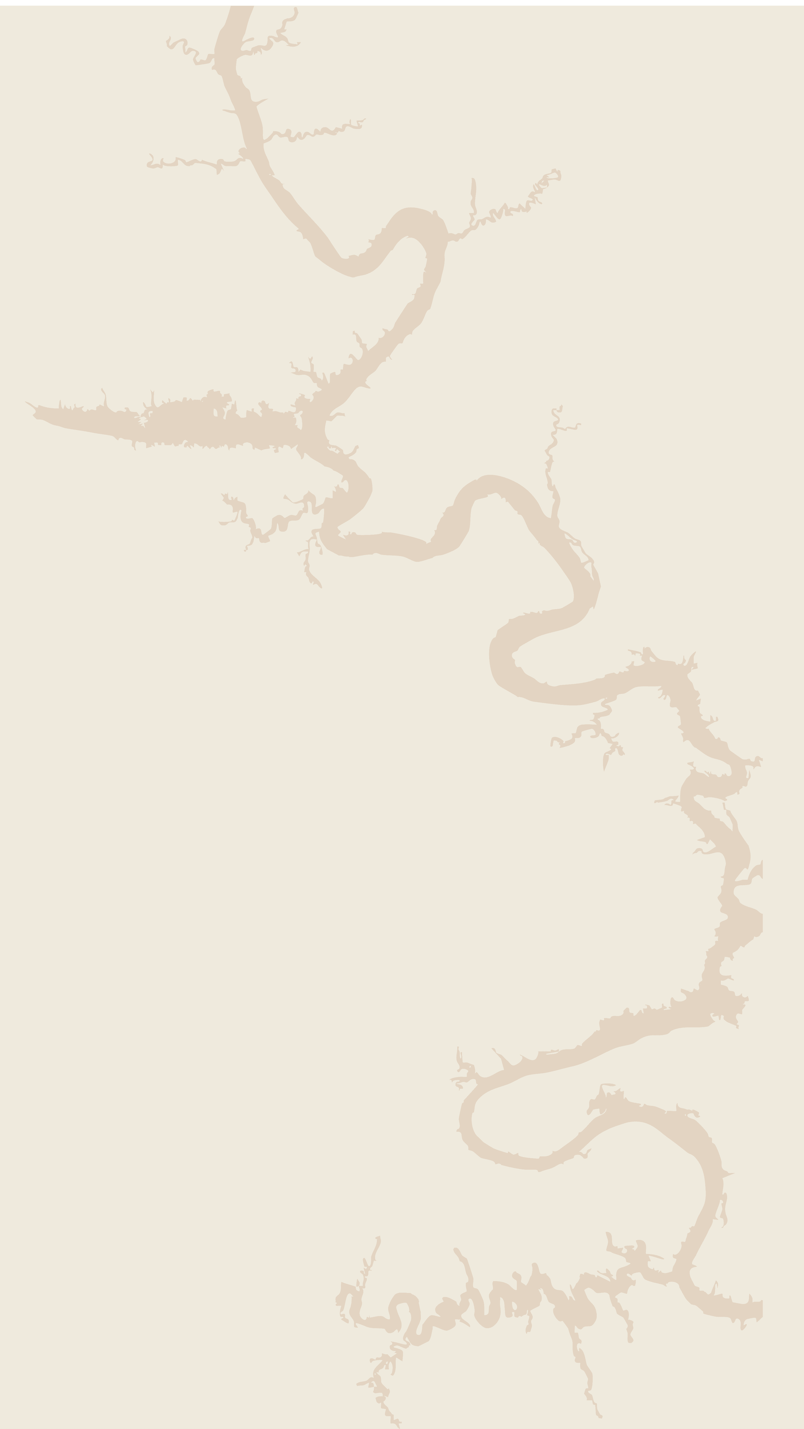 A repeating pattern of stylized letters and circular motifs on a light background.