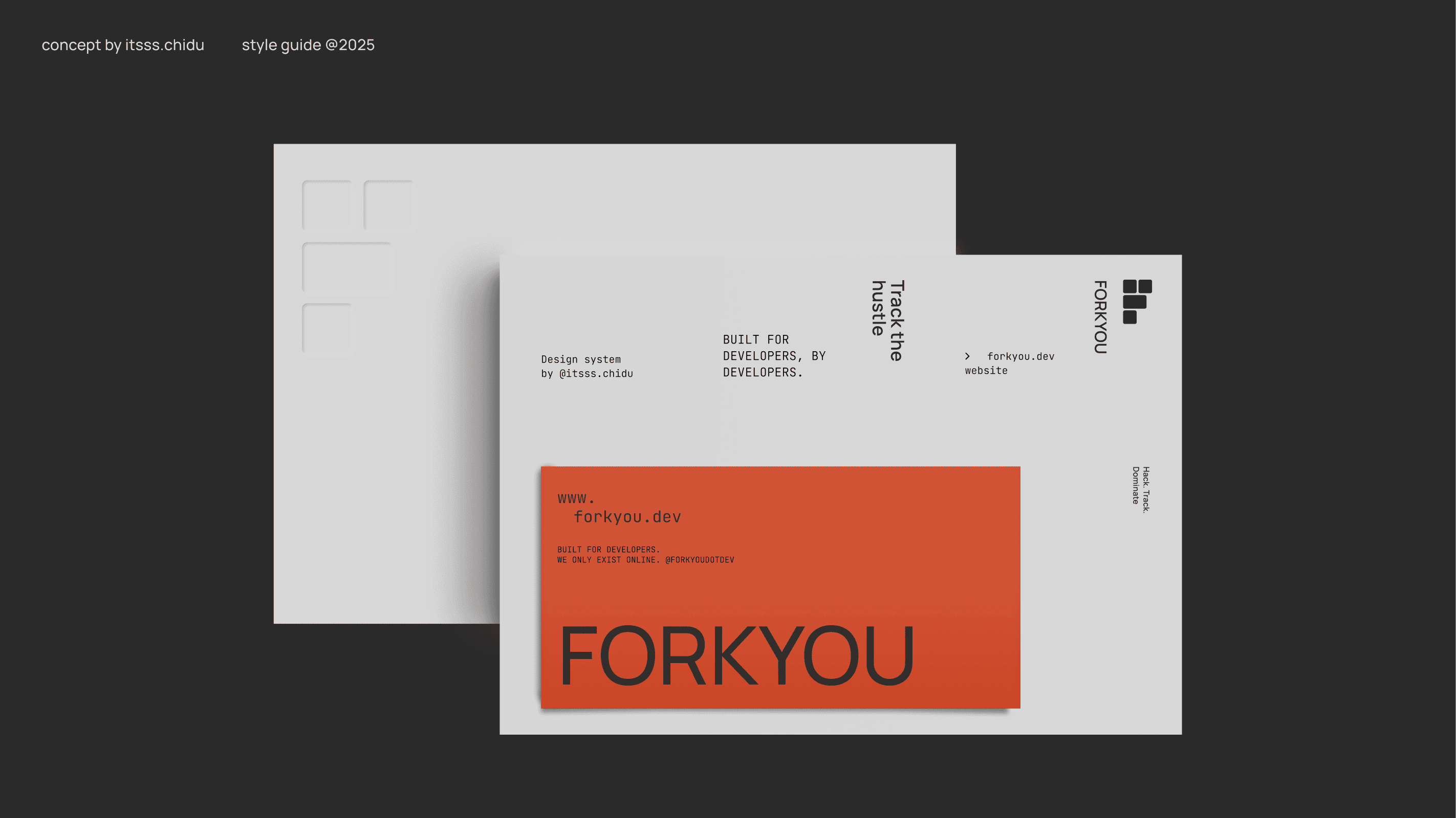 forkyou card deaign concept