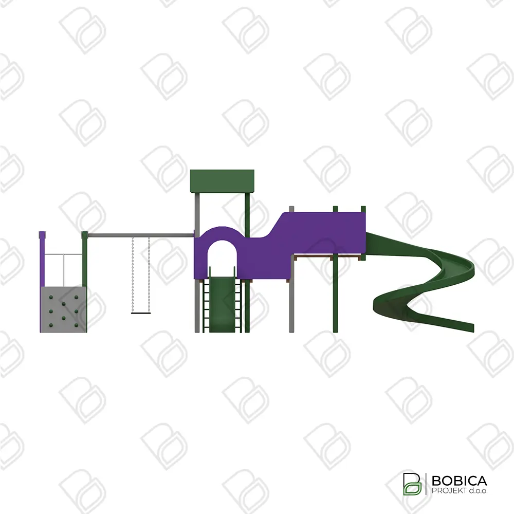 Kombinirano igralo sa spiralnim toboganom "Whirl"