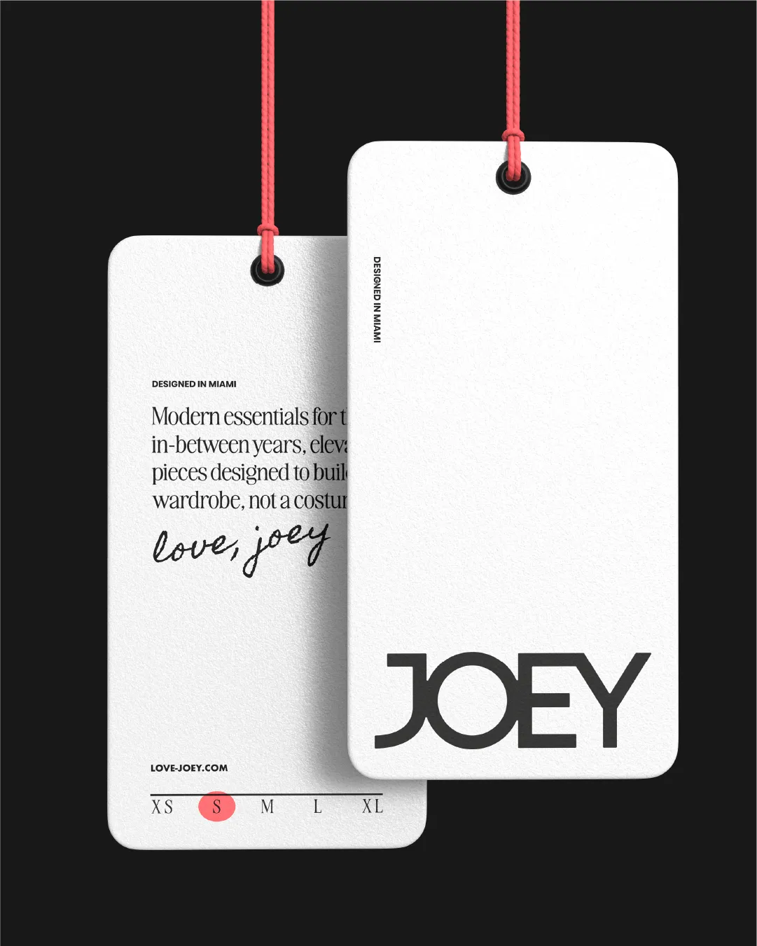 JOEY Hang Tags Mockup