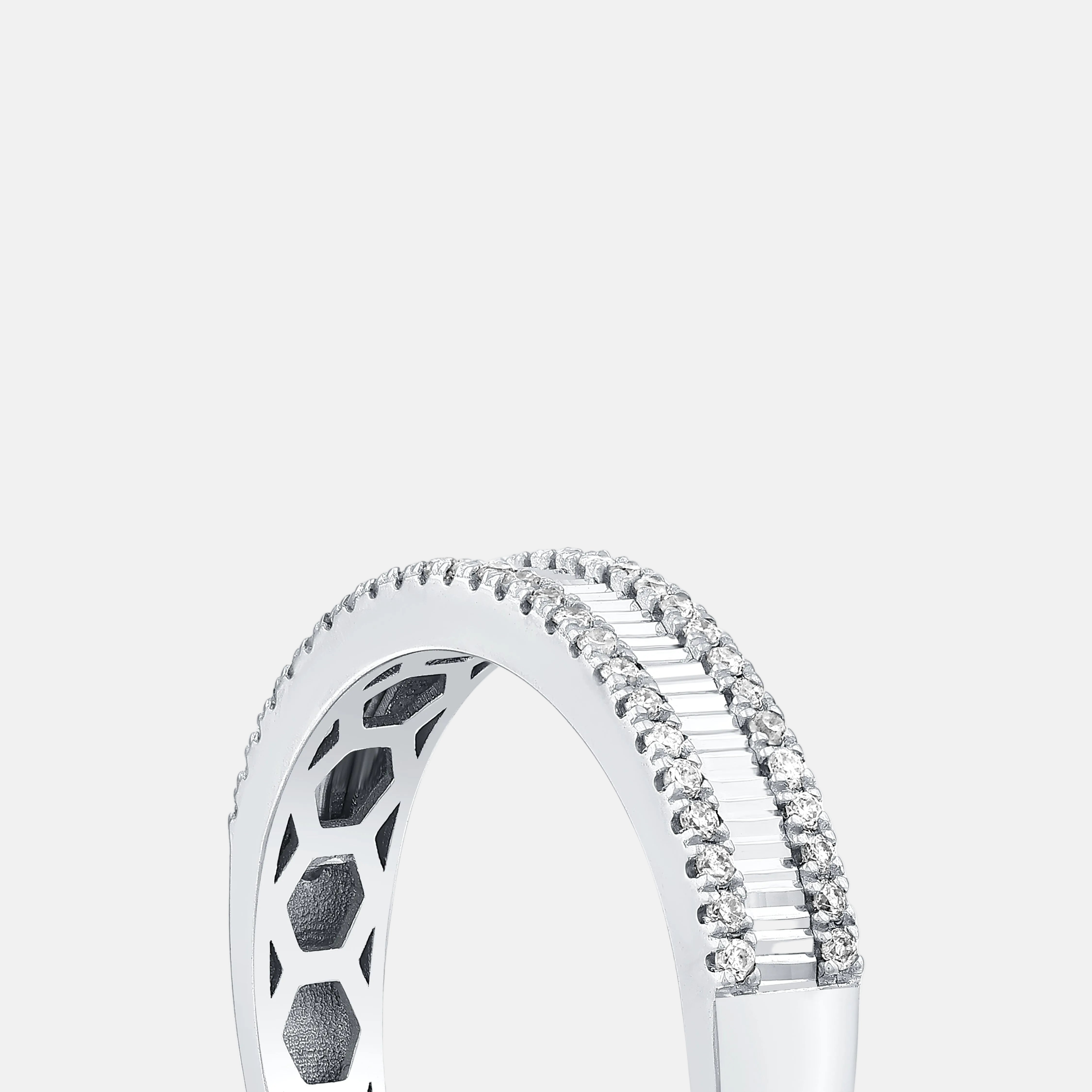 Assos 0.10 Karat F Renk SI Yarım Tur Pırlanta Yüzük