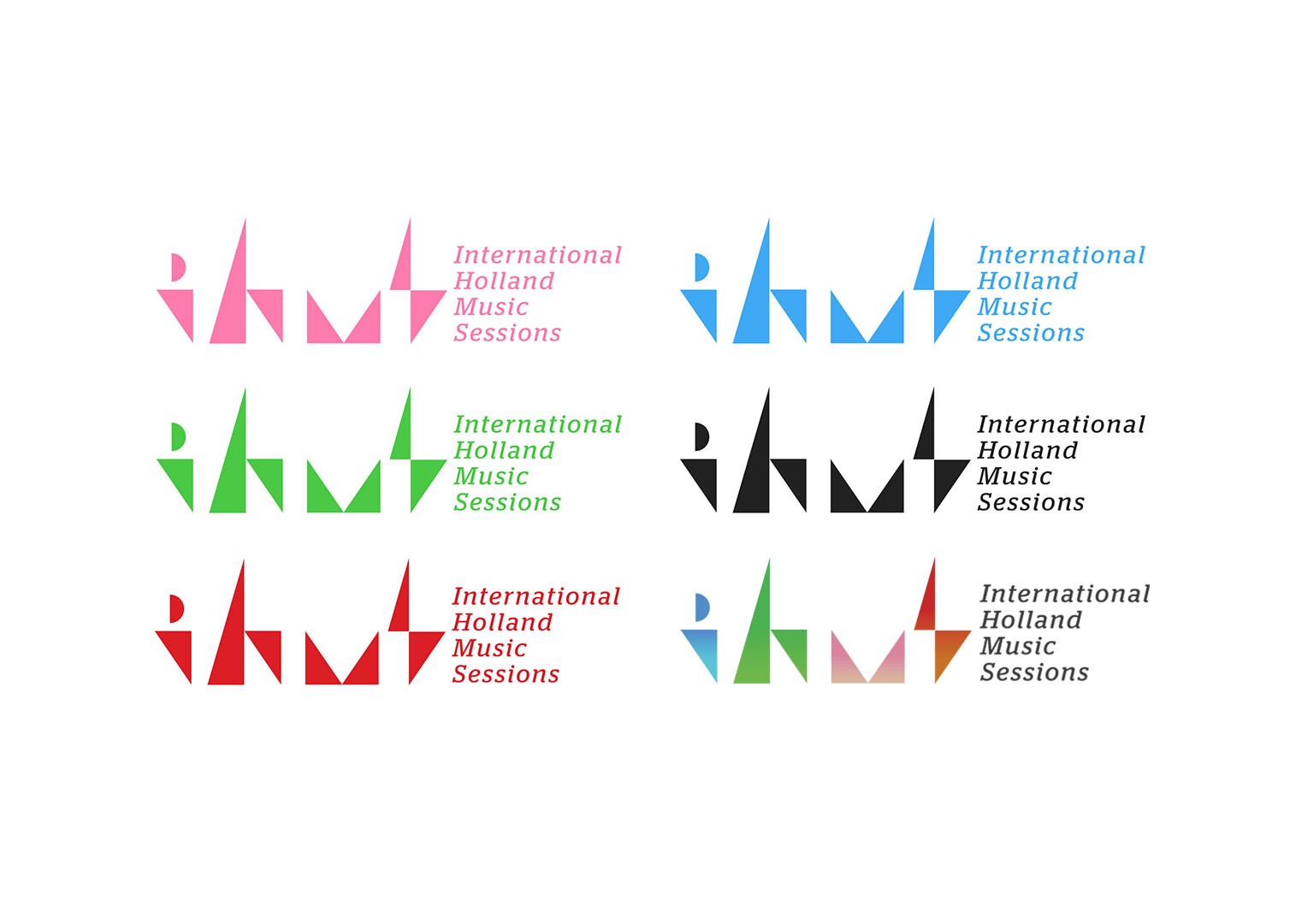 Multiple logos of IHMS on white background