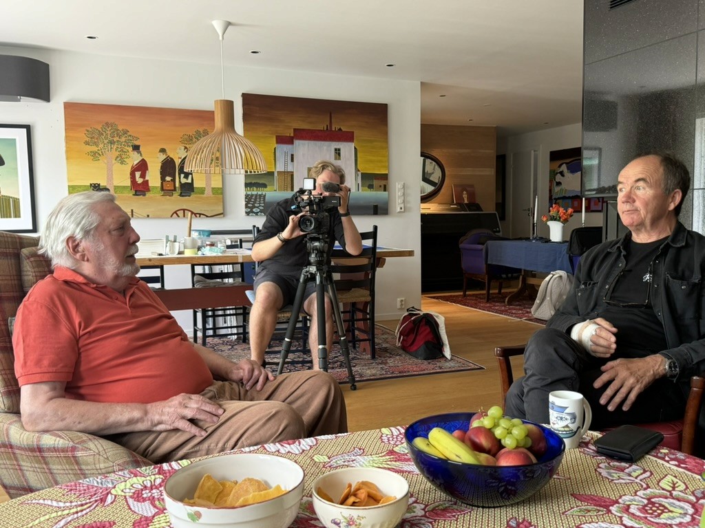Første møte mellom Jan Baker og Jon Gangdal, dokumentert av Jakob